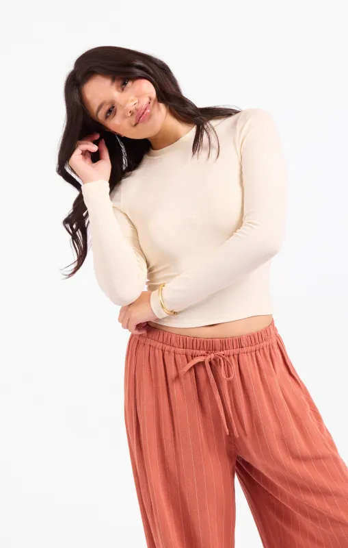 Ronan Crewneck Top, Cream | Sadie & Sage made by Sadie & Sage