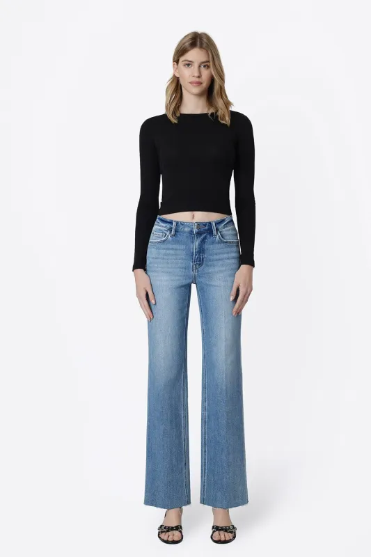 Beckett High Rise Slim Wide Jeans, Gain made by Vervet