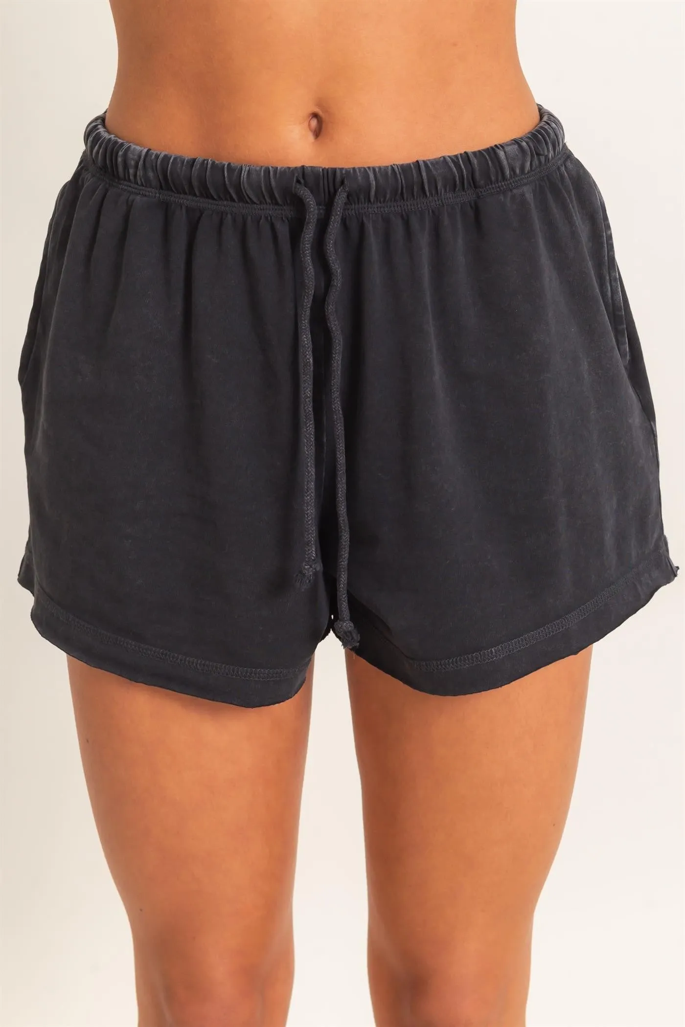Rory Mineral Washed Shorts, Black sold by North & Main Clothing Company product image thumbnail 2