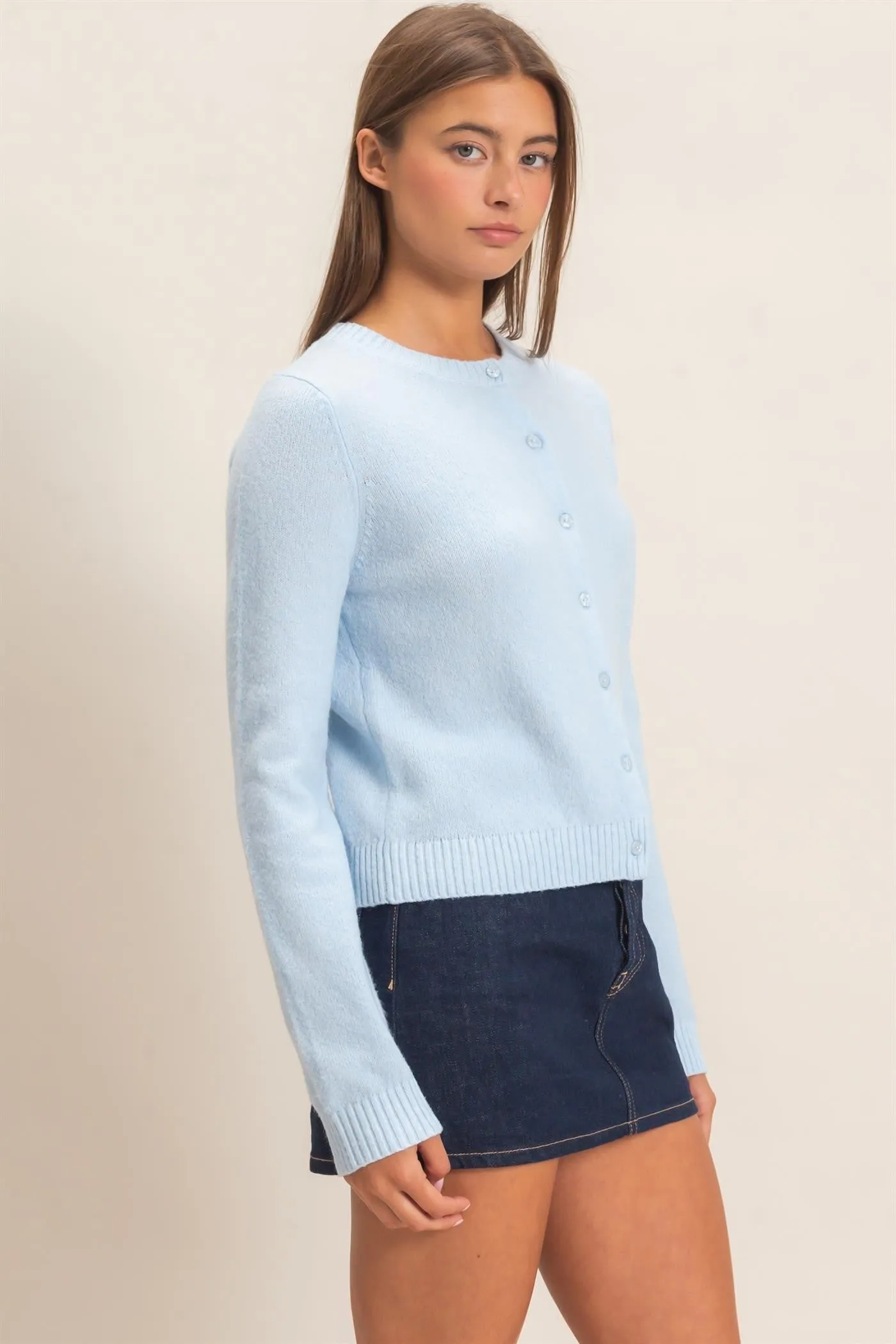 Kamari Long Sleeve Cardigan, Ice Blue sold by North & Main Clothing Company product image thumbnail 5
