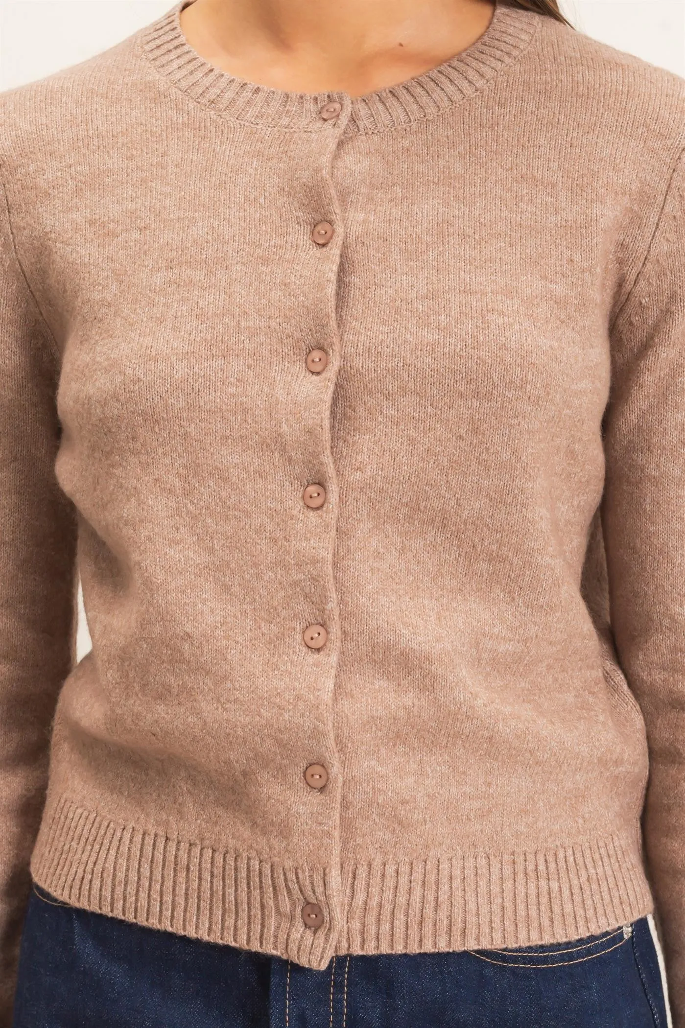 Kamari Long Sleeve Cardigan, Dark Taupe sold by North & Main Clothing Company product image thumbnail 2
