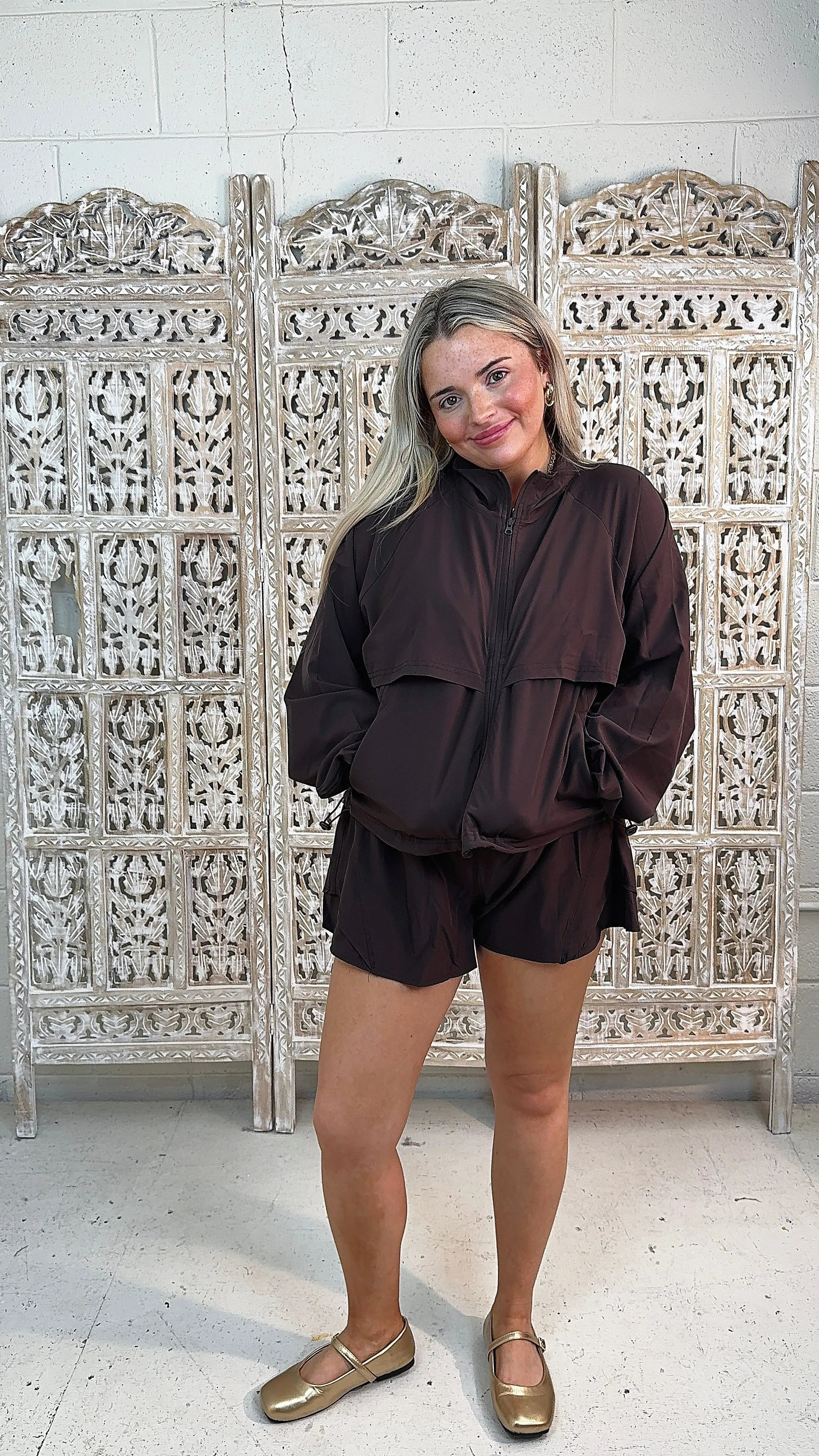 Nova Flutter Short, Coffee Bean sold by North & Main Clothing Company product image thumbnail 3