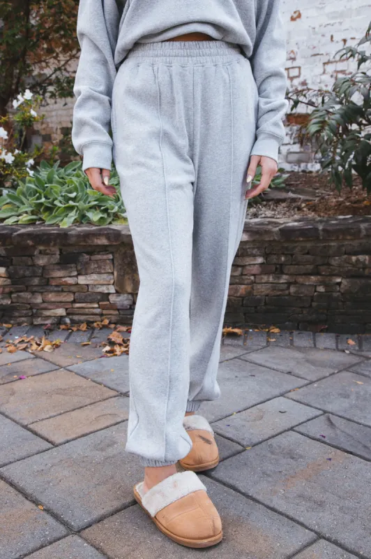 Aster Pin Tuck Sweatpants, Heather Gray sold by North & Main Clothing Company