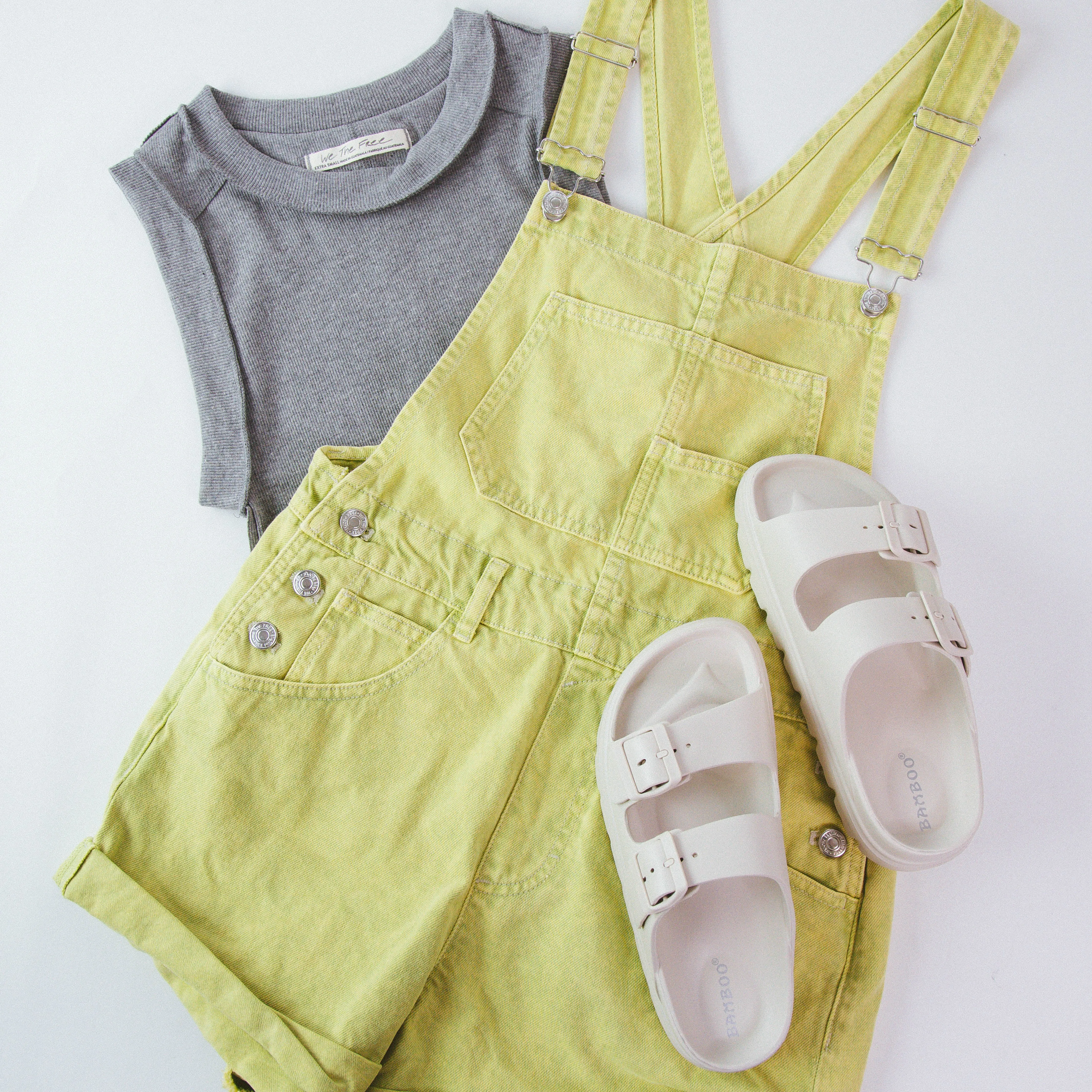 Yuzu Double Buckle Slide, Beige Eva sold by North & Main Clothing Company product image thumbnail 5