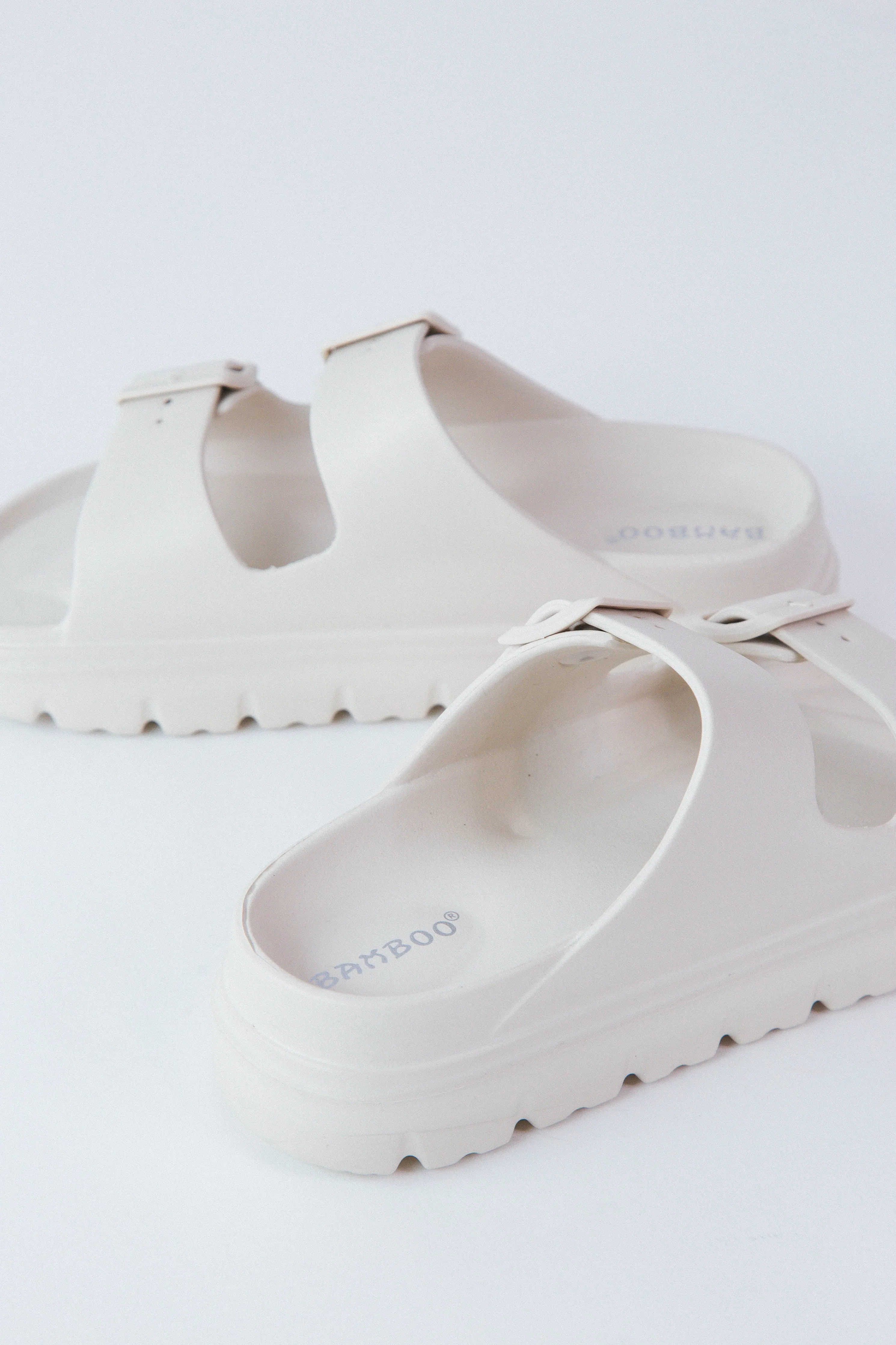 Yuzu Double Buckle Slide, Beige Eva sold by North & Main Clothing Company product image thumbnail 3