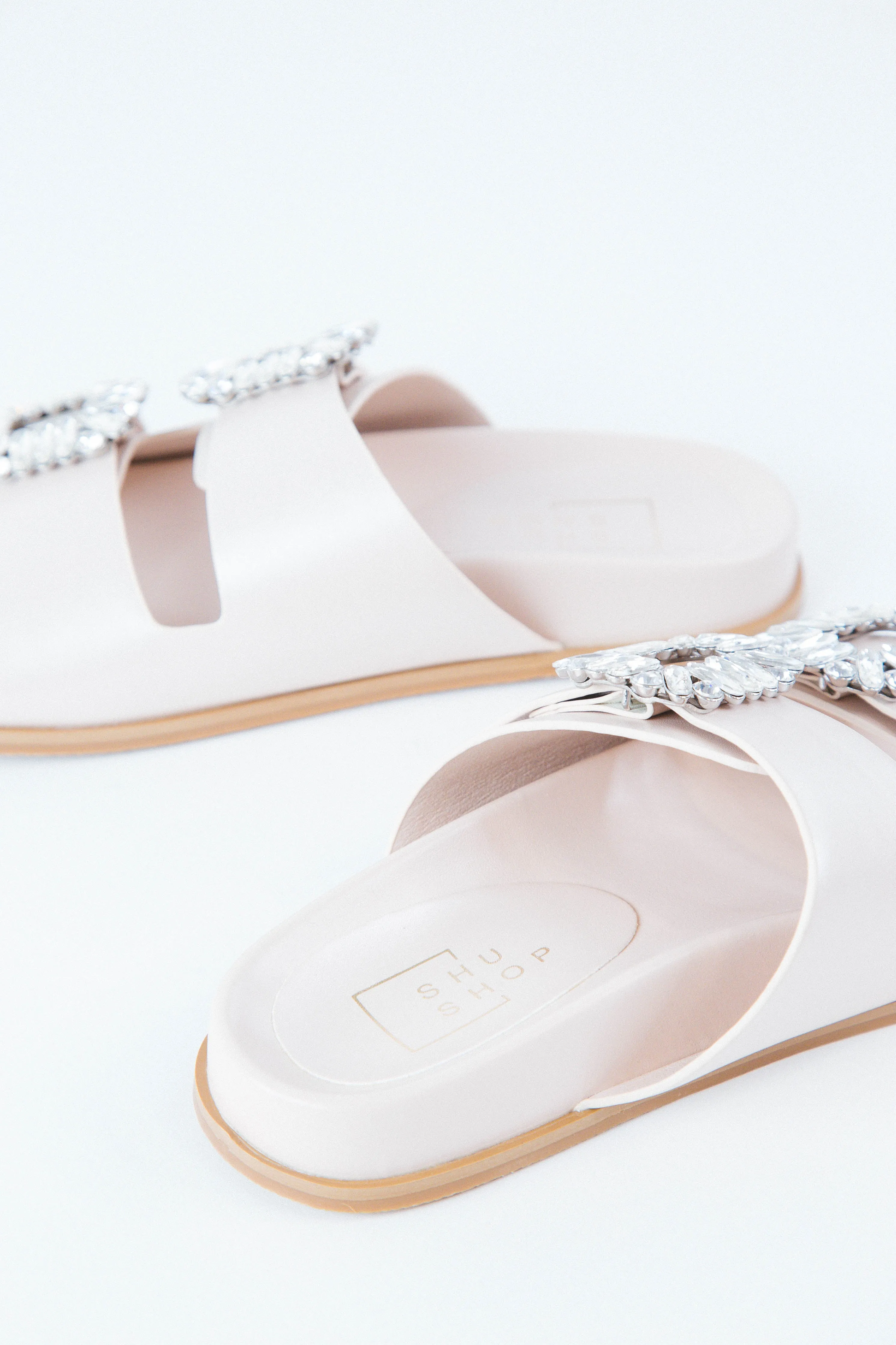 Bridget Slide On Sandal, Champagne | ShuShop sold by North & Main Clothing Company product image thumbnail 3