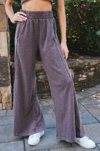 Hannah Wide Leg Pants, Chocolate sold by North & Main Clothing Company