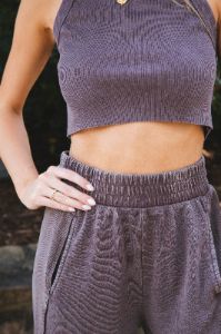 Hannah Wide Leg Pants, Chocolate sold by North & Main Clothing Company