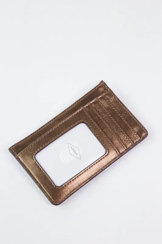 Logan Zip Coin Wallet, Bronze | FOSSIL made by Fossil