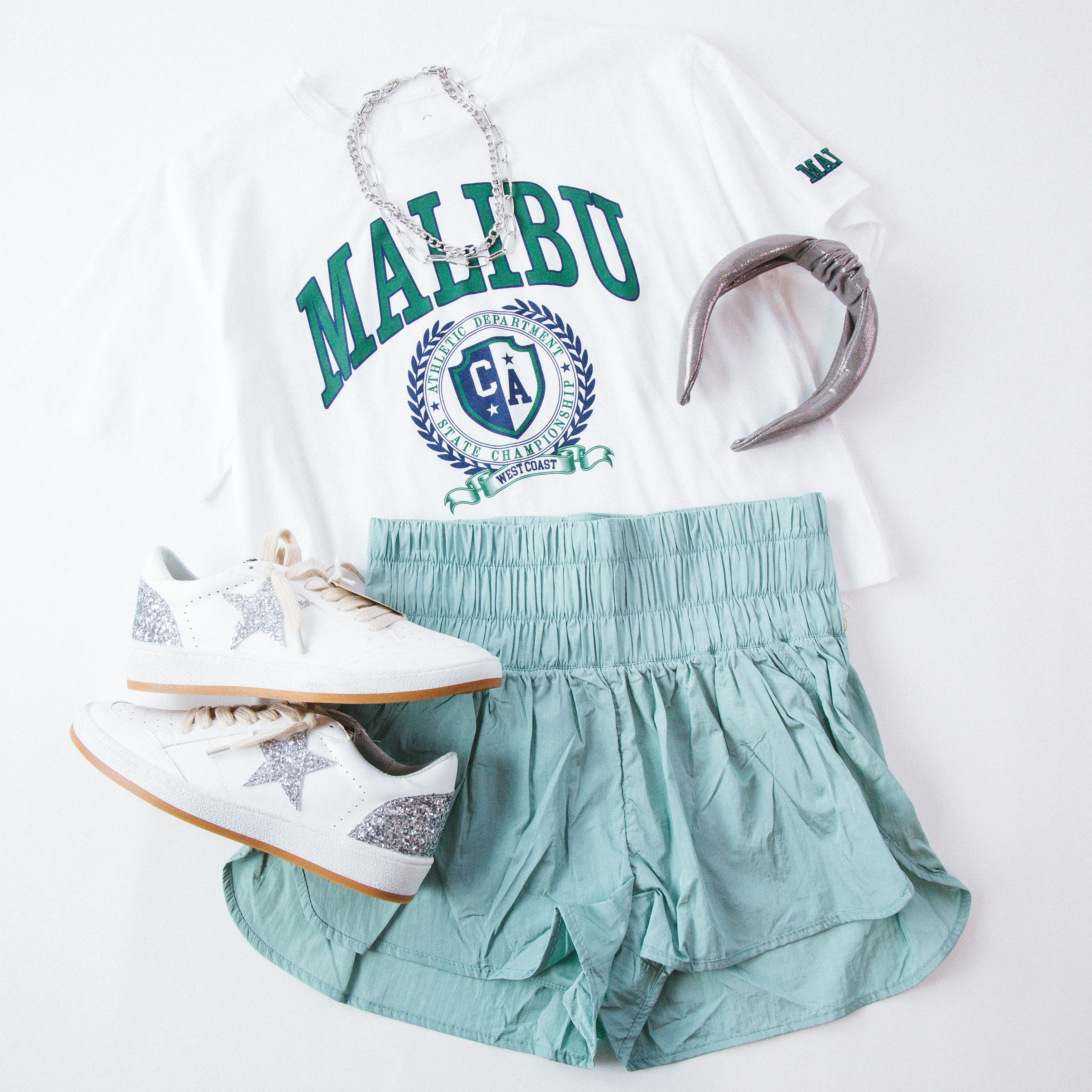 Shimmer Knotted Headband, Silver sold by North & Main Clothing Company product image thumbnail 3