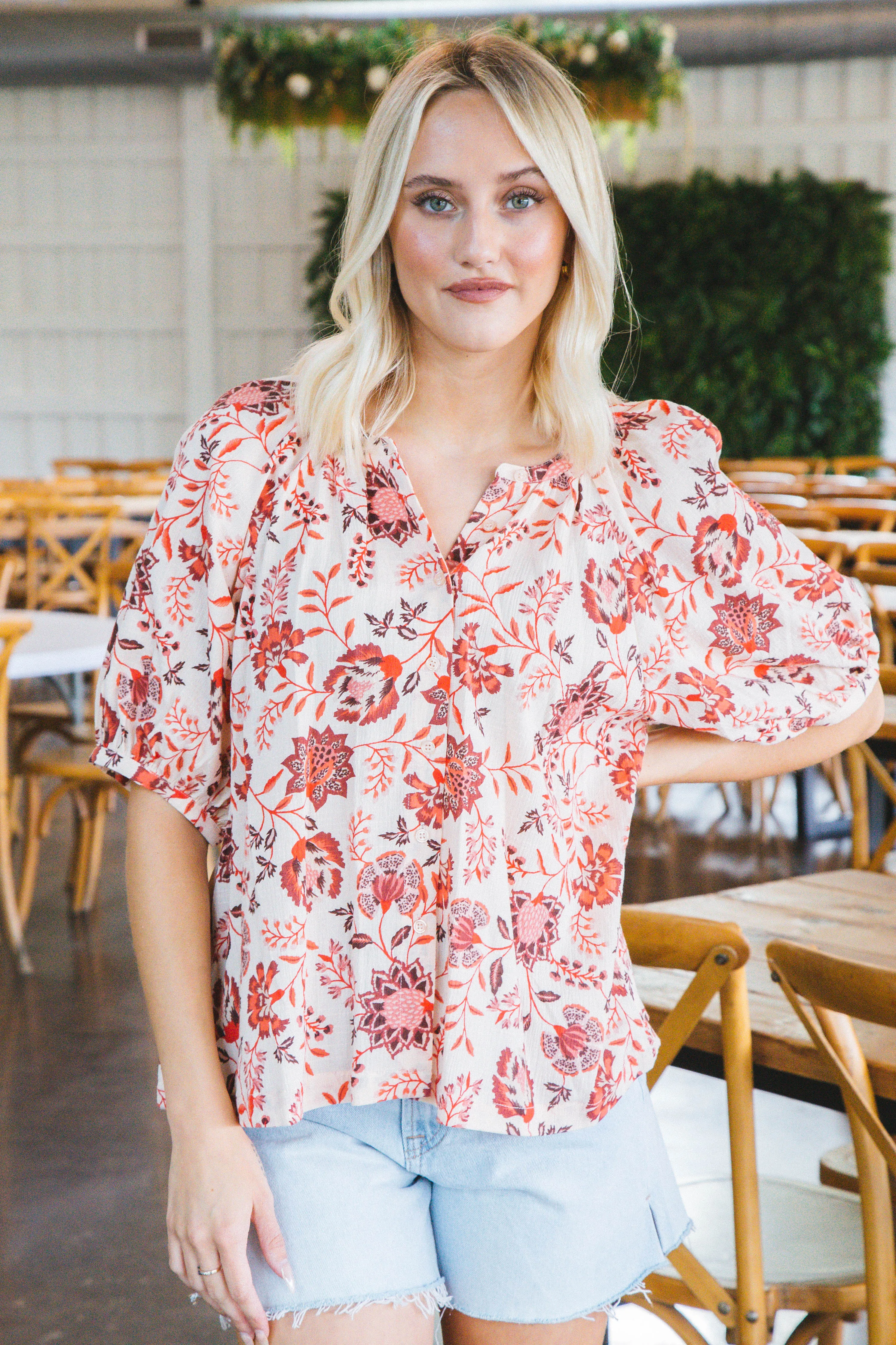 Boho Blouse, Pacific Light | Sanctuary sold by North & Main Clothing Company