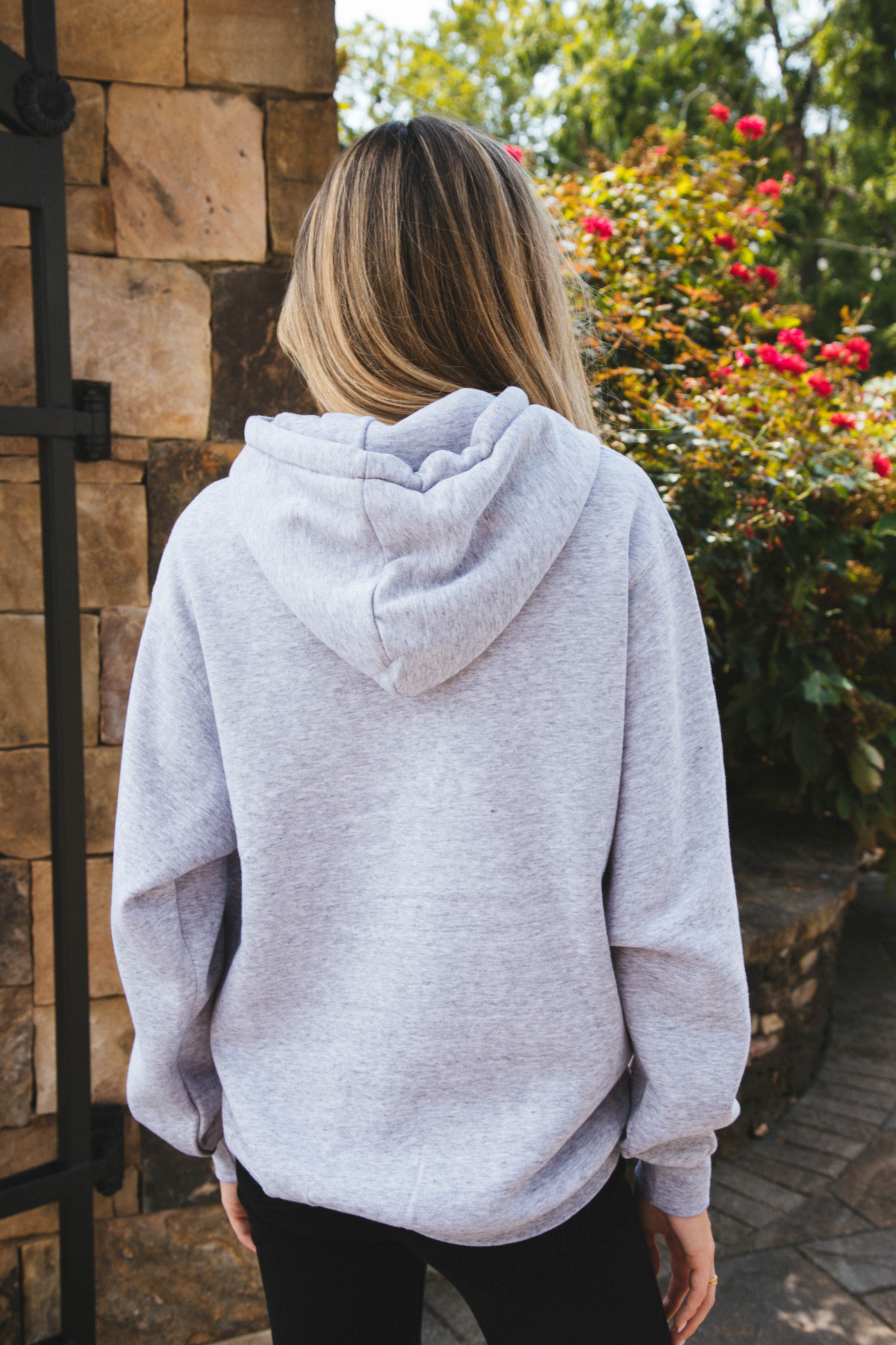 California Boyfriend Hoodie, Light Heather Grey sold by North & Main Clothing Company product image thumbnail 5