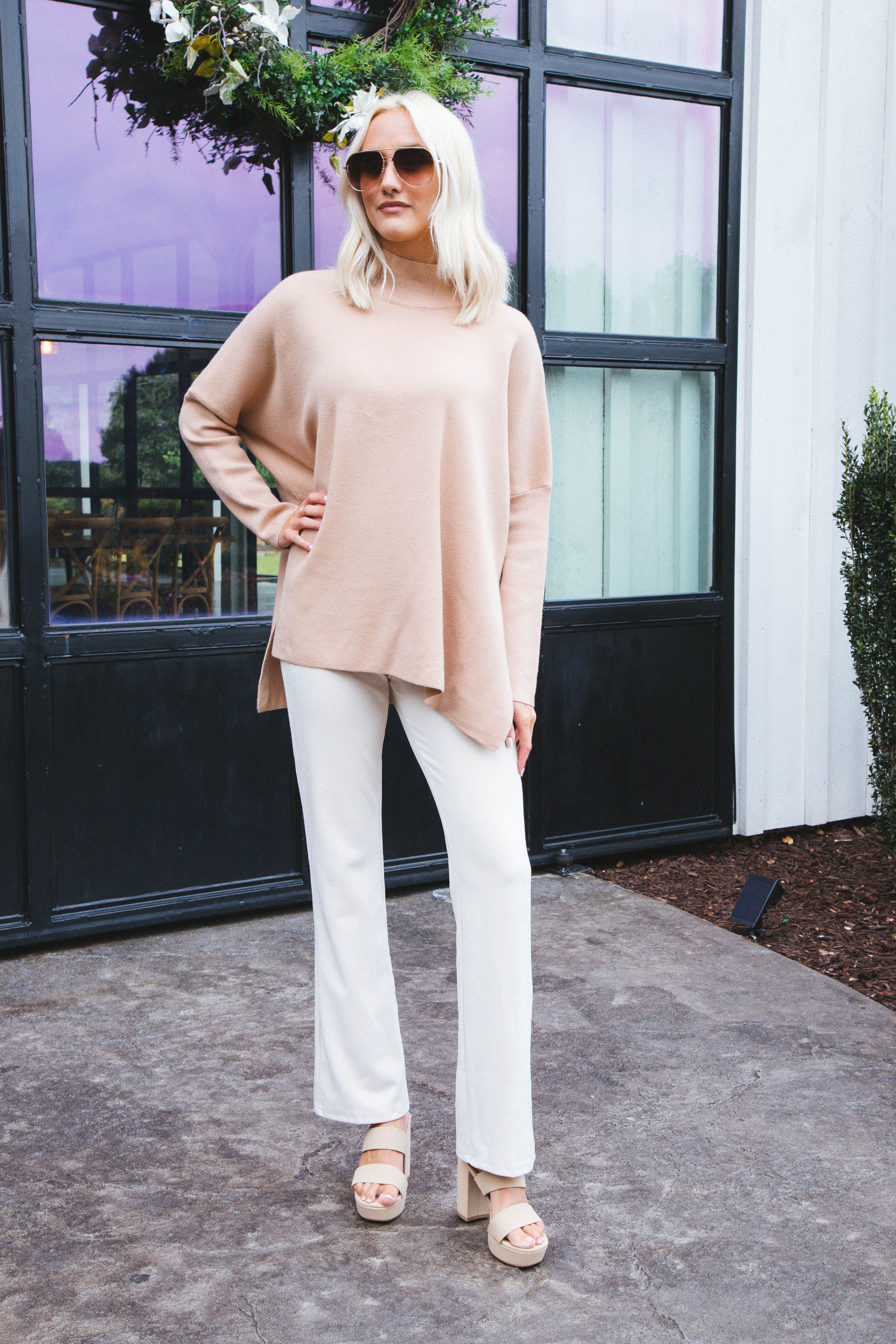 Toulouse Pull On Twill Pants, Ecru sold by North & Main Clothing Company product image thumbnail 4