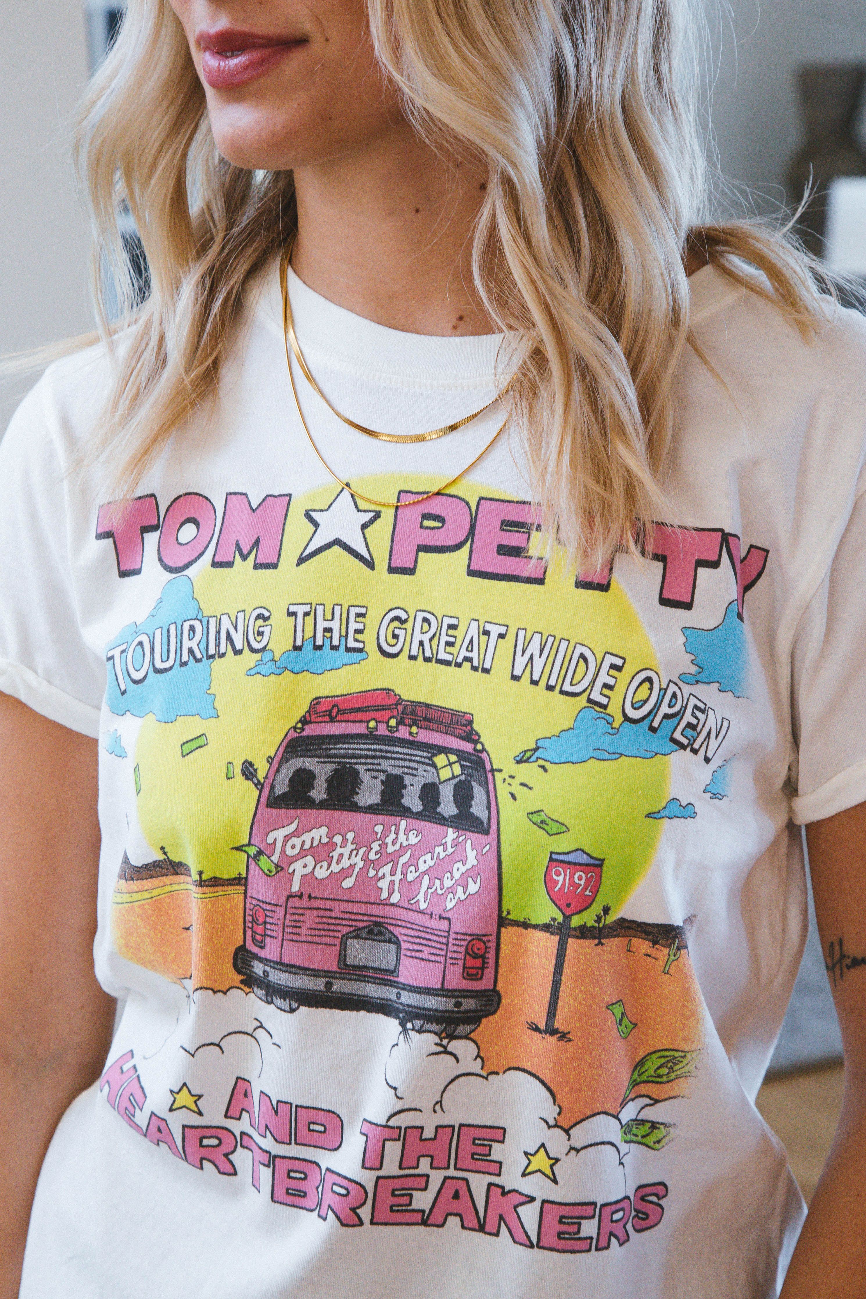 Tom Petty and the Heartbreakers Tour Tee, Pearl | Recycled Karma sold by North & Main Clothing Company product image thumbnail 3