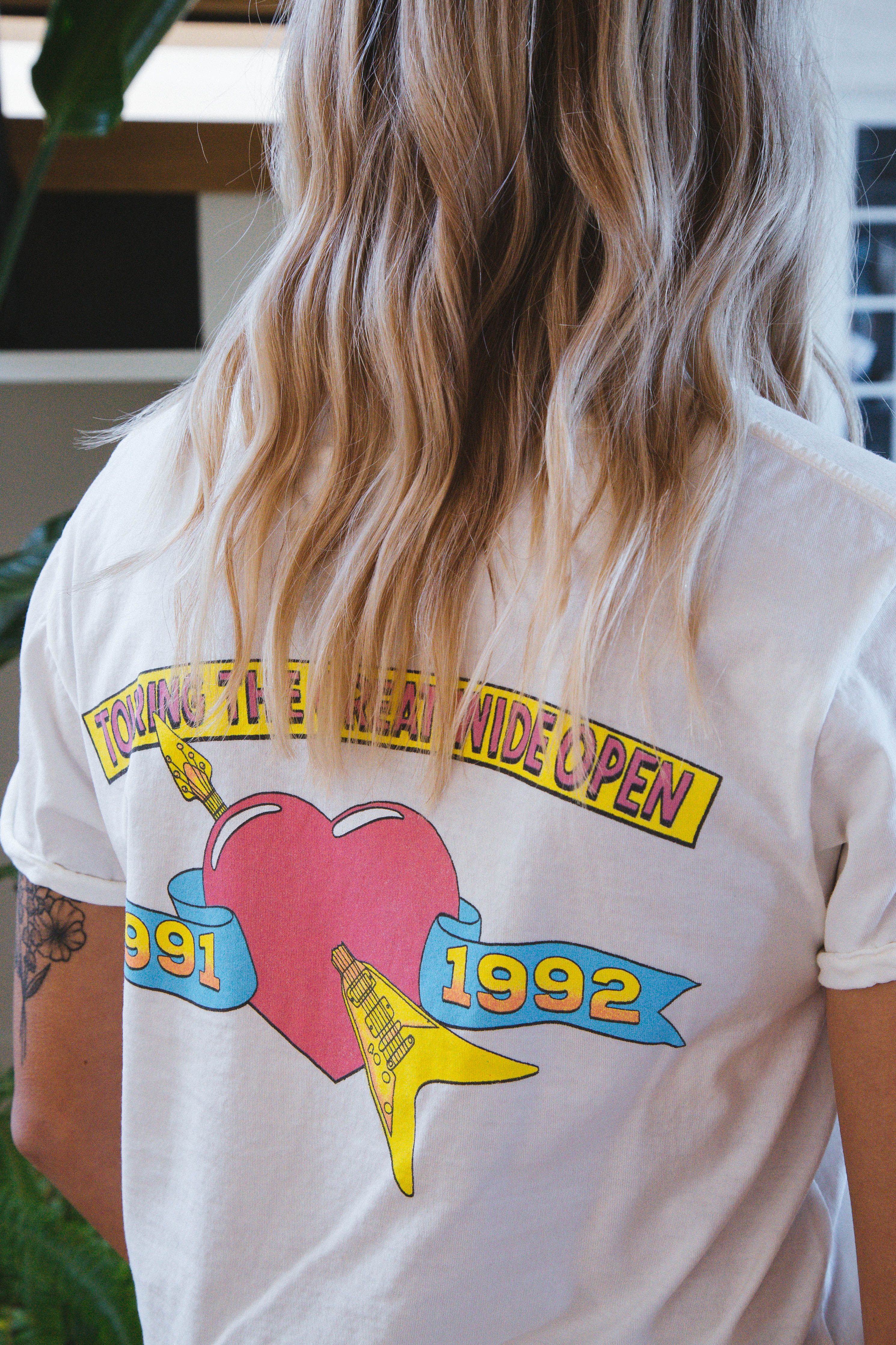 Tom Petty and the Heartbreakers Tour Tee, Pearl | Recycled Karma sold by North & Main Clothing Company product image thumbnail 4