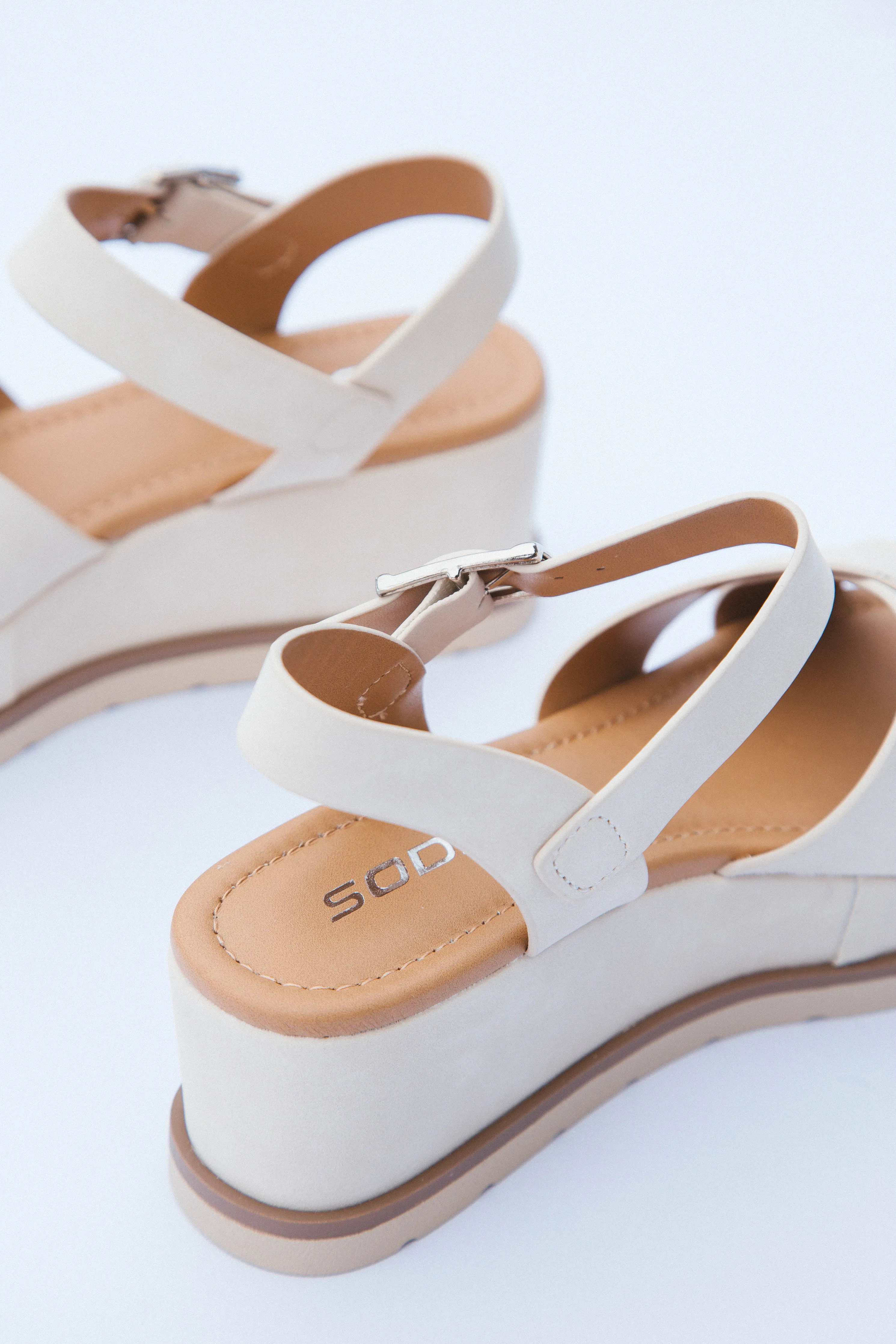 Clever Platform Sandal, Beige sold by North & Main Clothing Company product image thumbnail 2