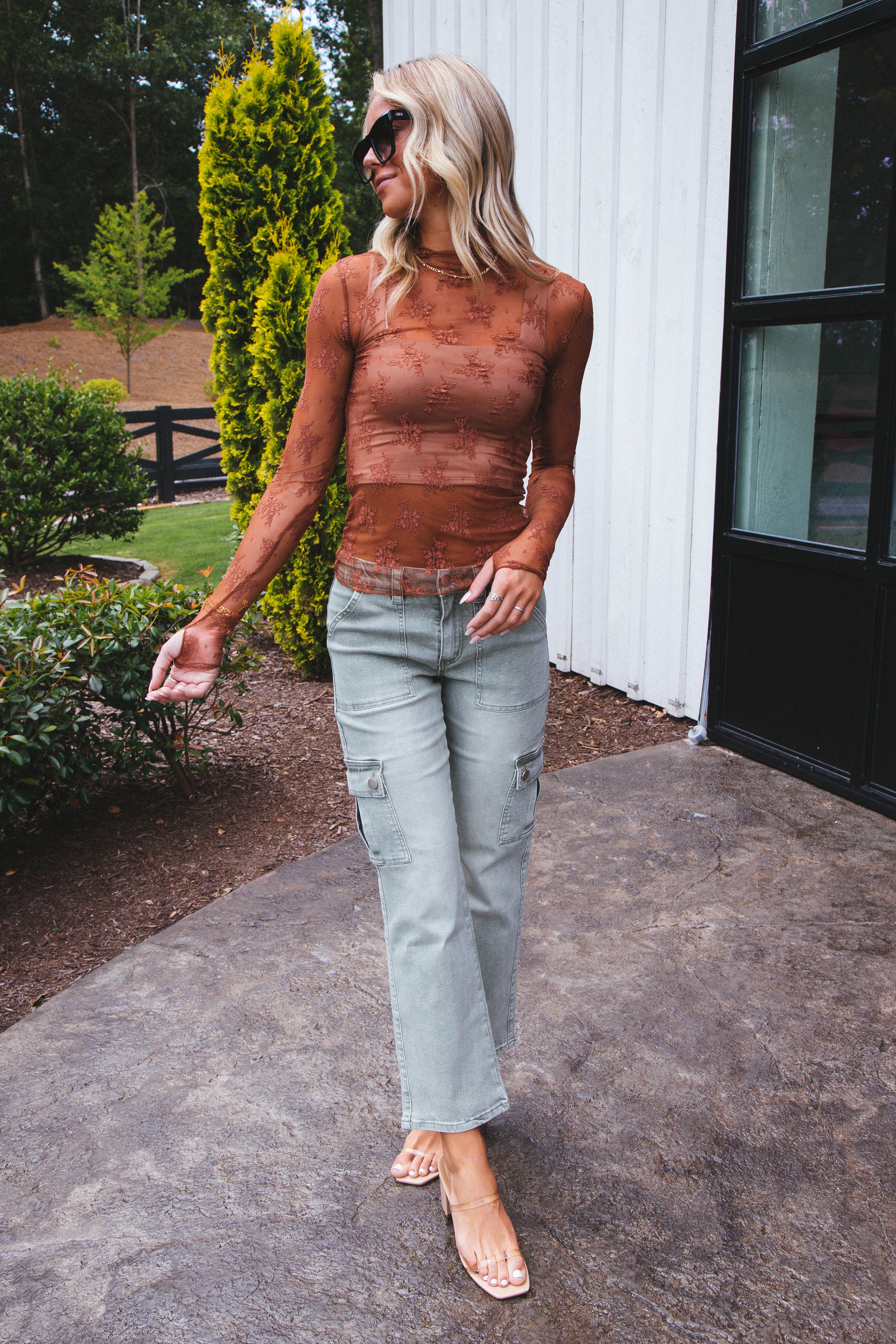 Cammy Cargo Denim Jeans, Olive sold by North & Main Clothing Company product image thumbnail 27