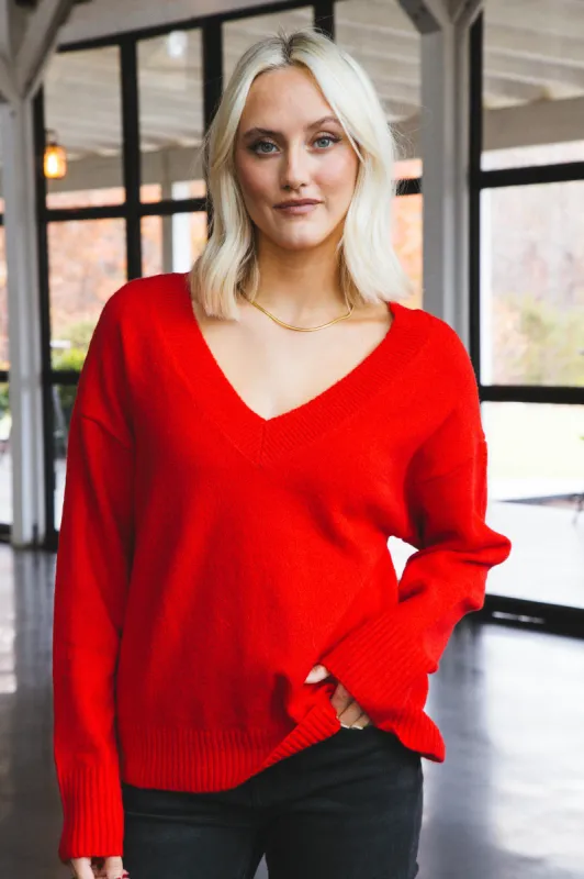 Easy Breezy Pullover Sweater, Lipstick | Sanctuary sold by North & Main Clothing Company