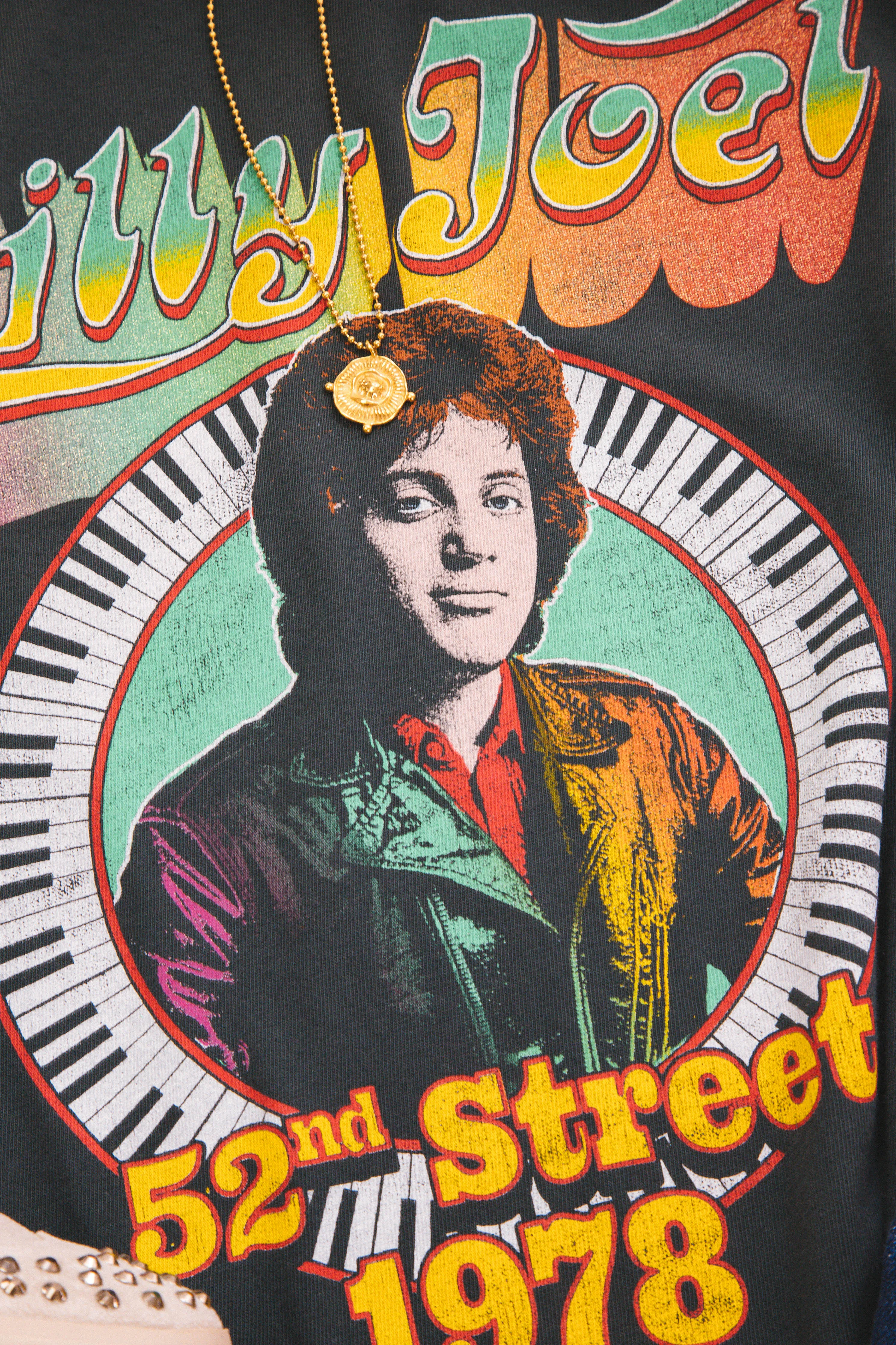 Billy Joel 1978 Tour Tee, Vintage Black | DayDreamer sold by North & Main Clothing Company product image thumbnail 4