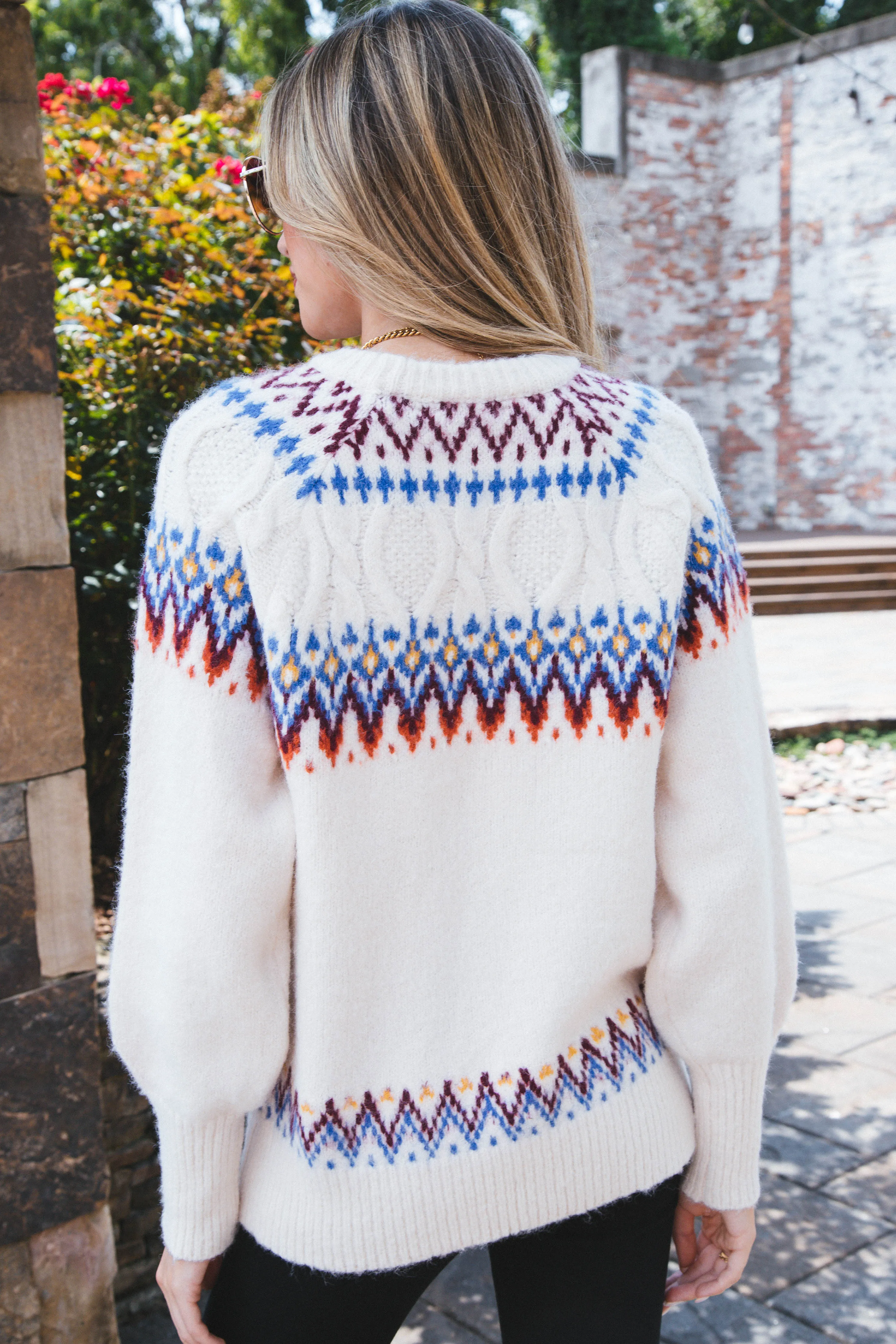 Melinda Fair Isle Sweater, Varsity | RD Style sold by North & Main Clothing Company product image thumbnail 4