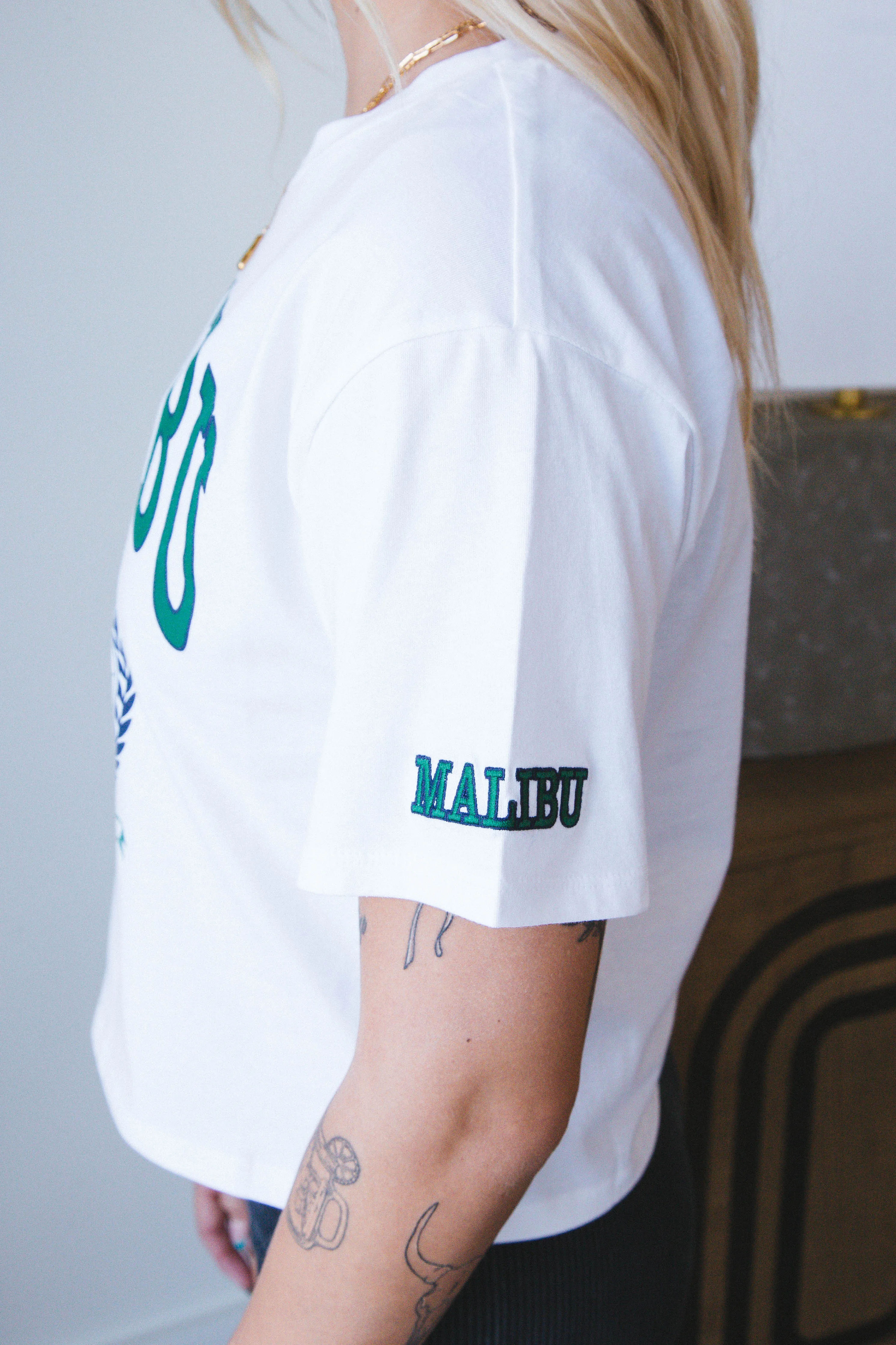 Malibu West Coast Graphic Tee, White sold by North & Main Clothing Company product image thumbnail 4