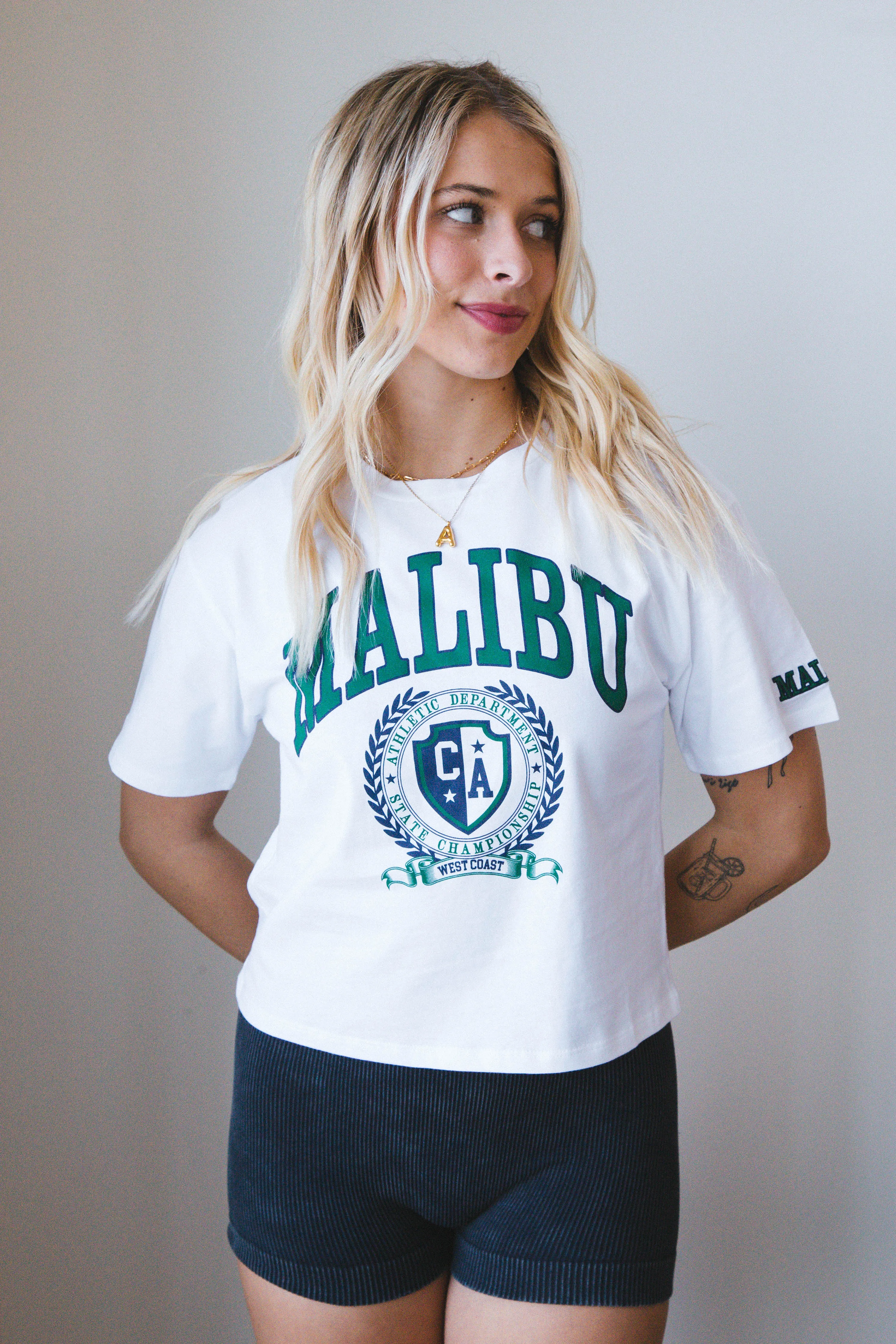 Malibu West Coast Graphic Tee, White sold by North & Main Clothing Company product image thumbnail 3