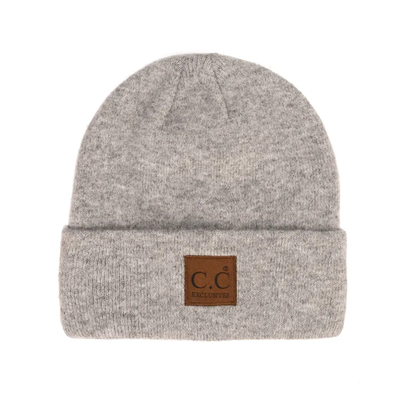 Eden Classic CC Beanie, Heather Grey made by North & Main Clothing Company