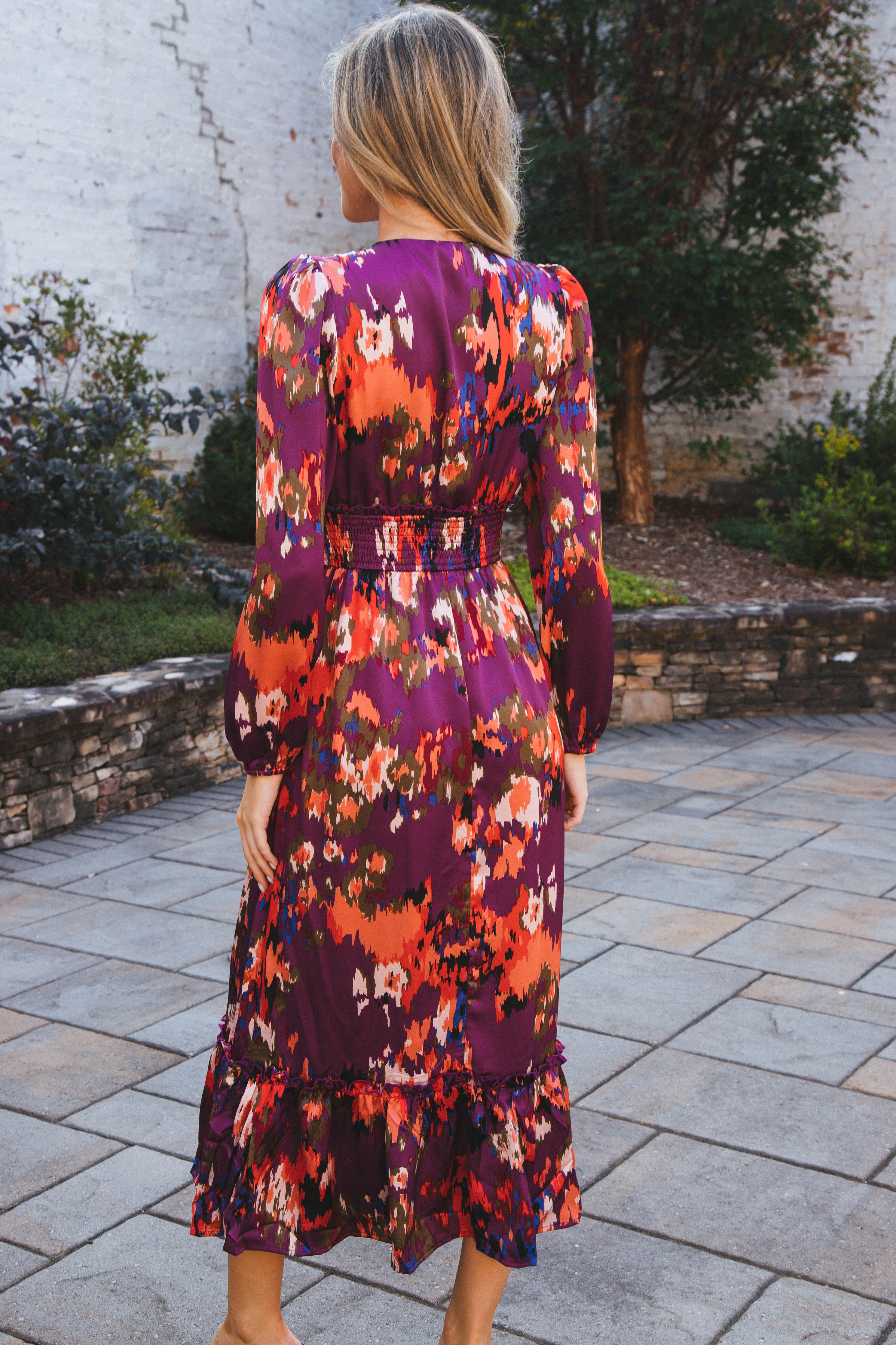 Moment In Time Midi Dress, Purple sold by North & Main Clothing Company product image thumbnail 6