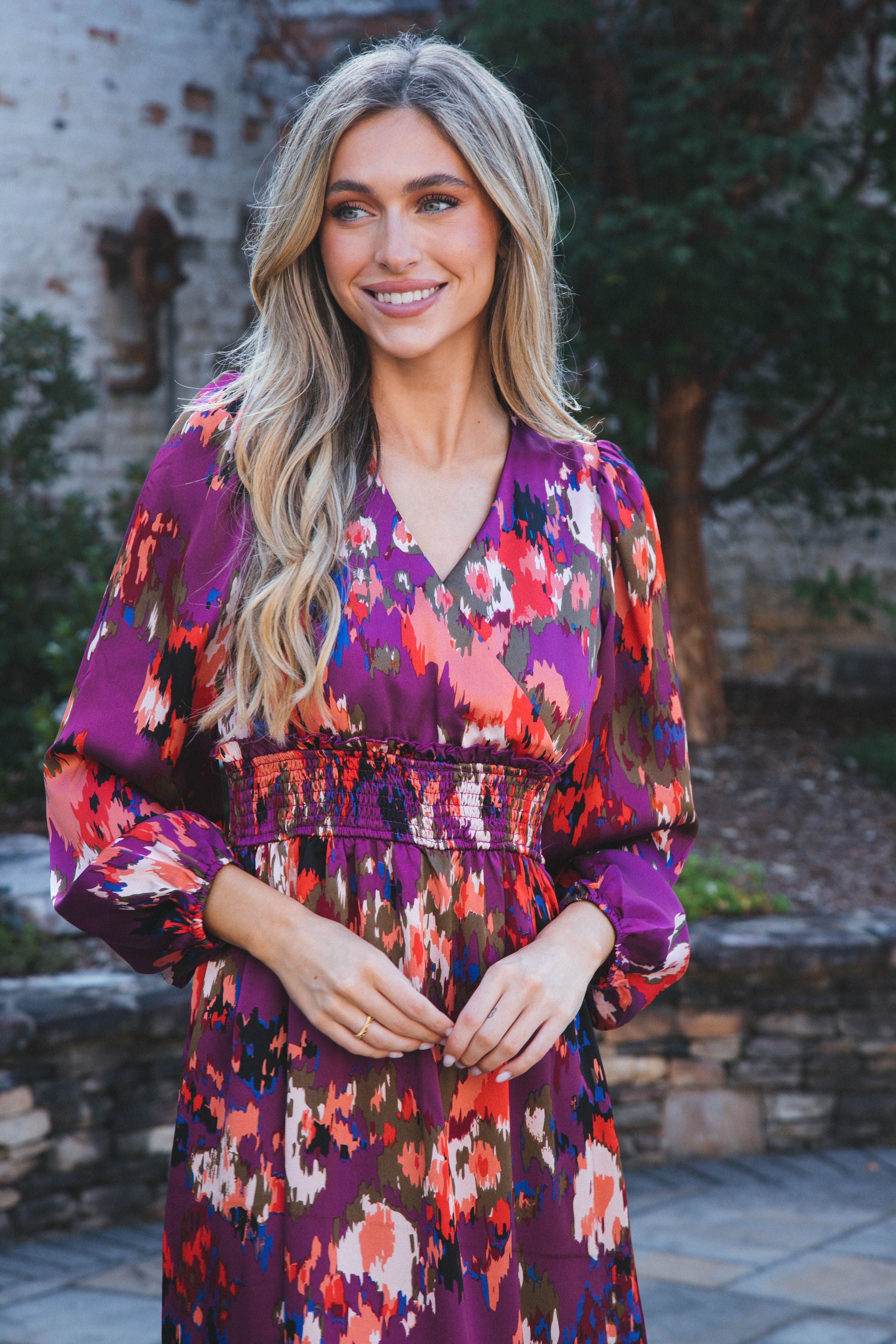 Moment In Time Midi Dress, Purple sold by North & Main Clothing Company product image thumbnail 2