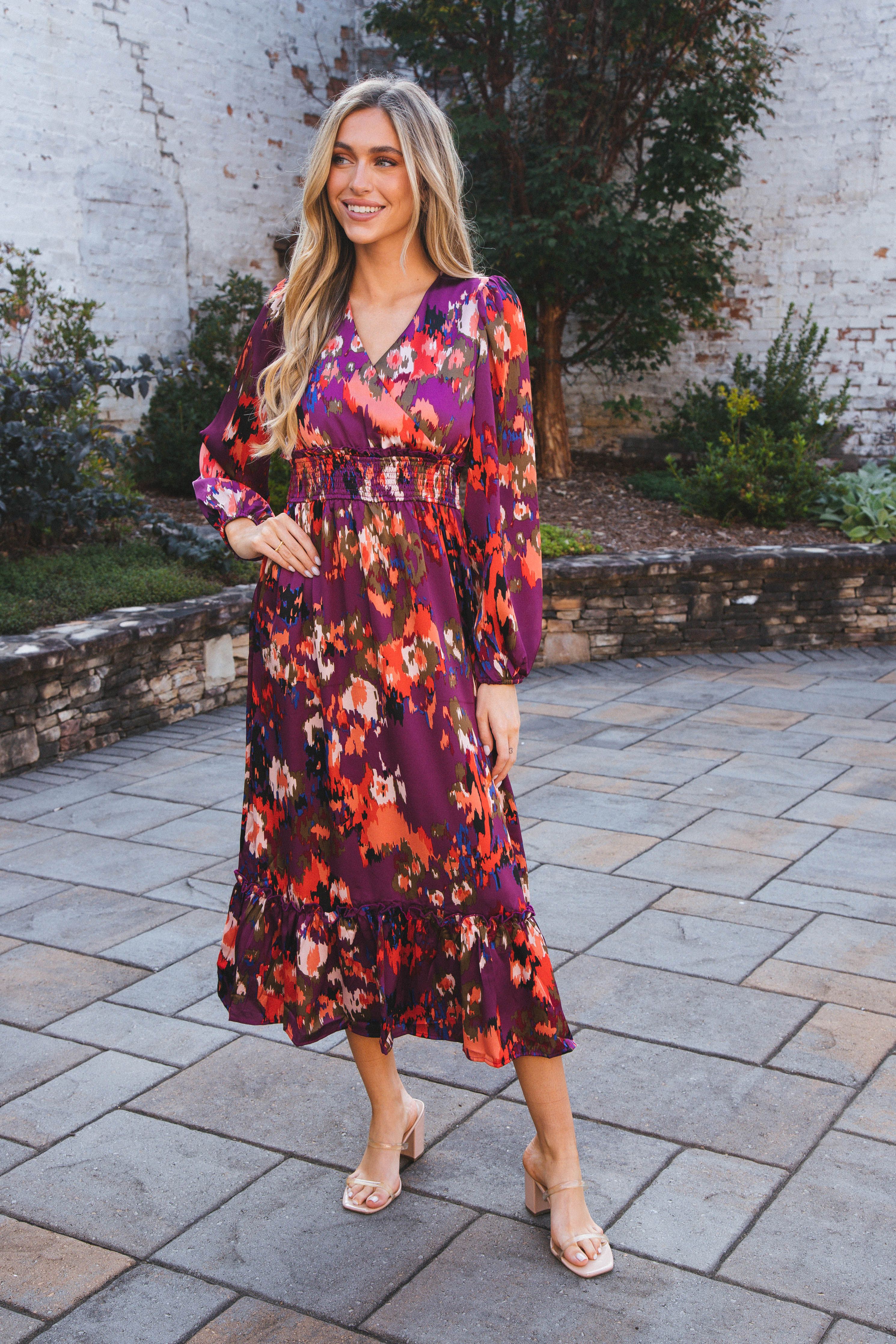 Moment In Time Midi Dress, Purple sold by North & Main Clothing Company product image thumbnail 3