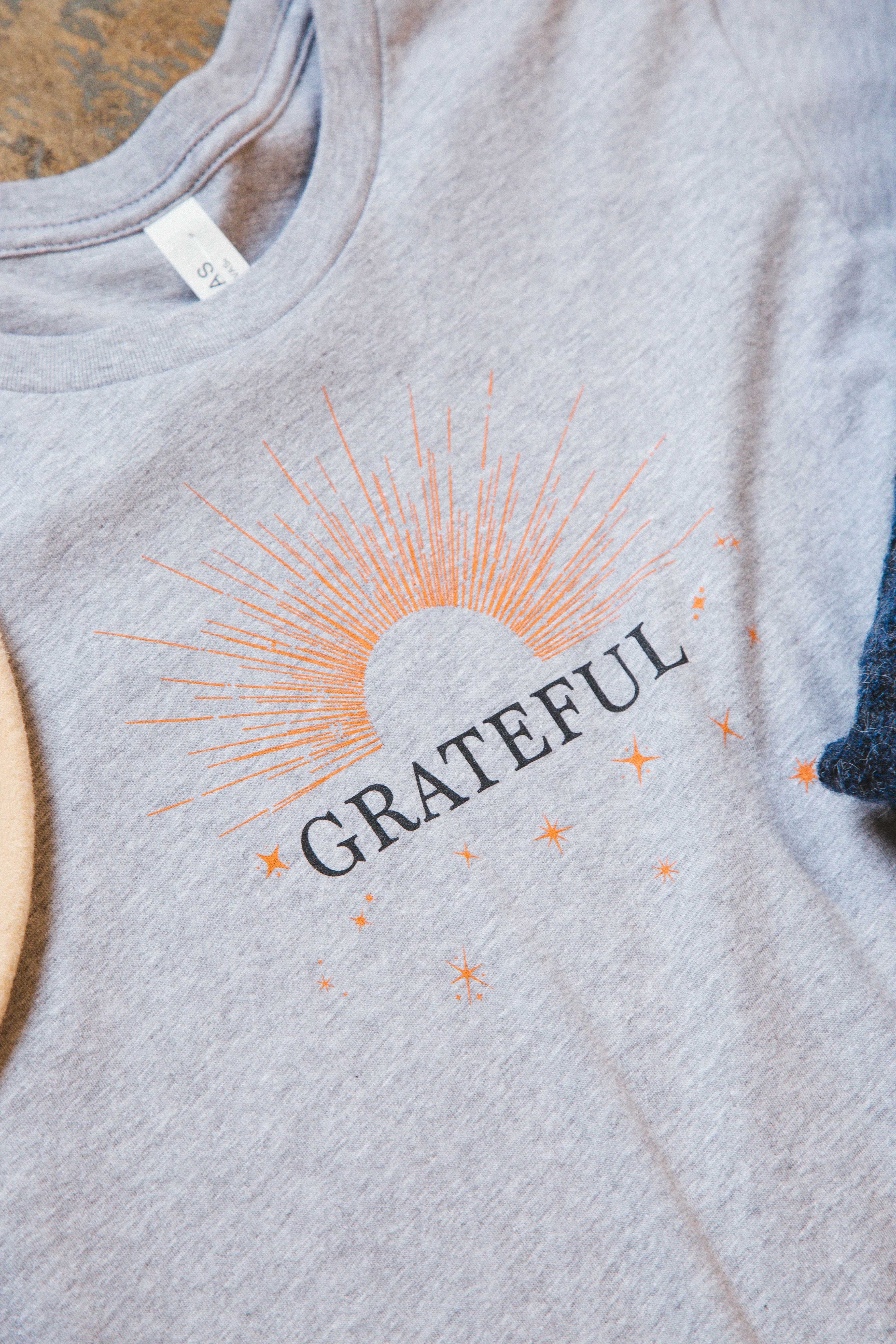 Grateful Sunburst Graphic Tee, Heather Grey sold by North & Main Clothing Company product image thumbnail 7