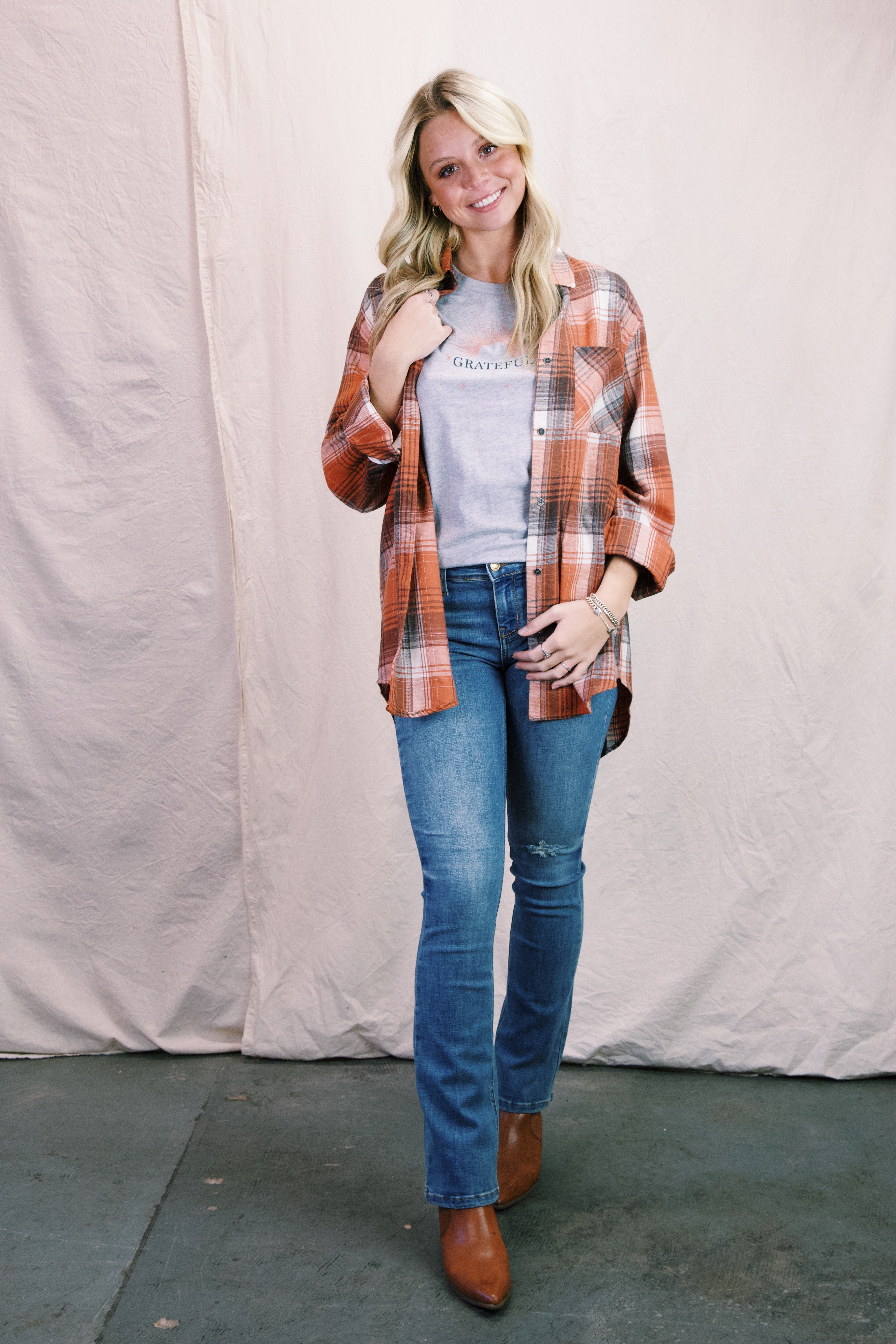 Grateful Sunburst Graphic Tee, Heather Grey sold by North & Main Clothing Company product image thumbnail 8