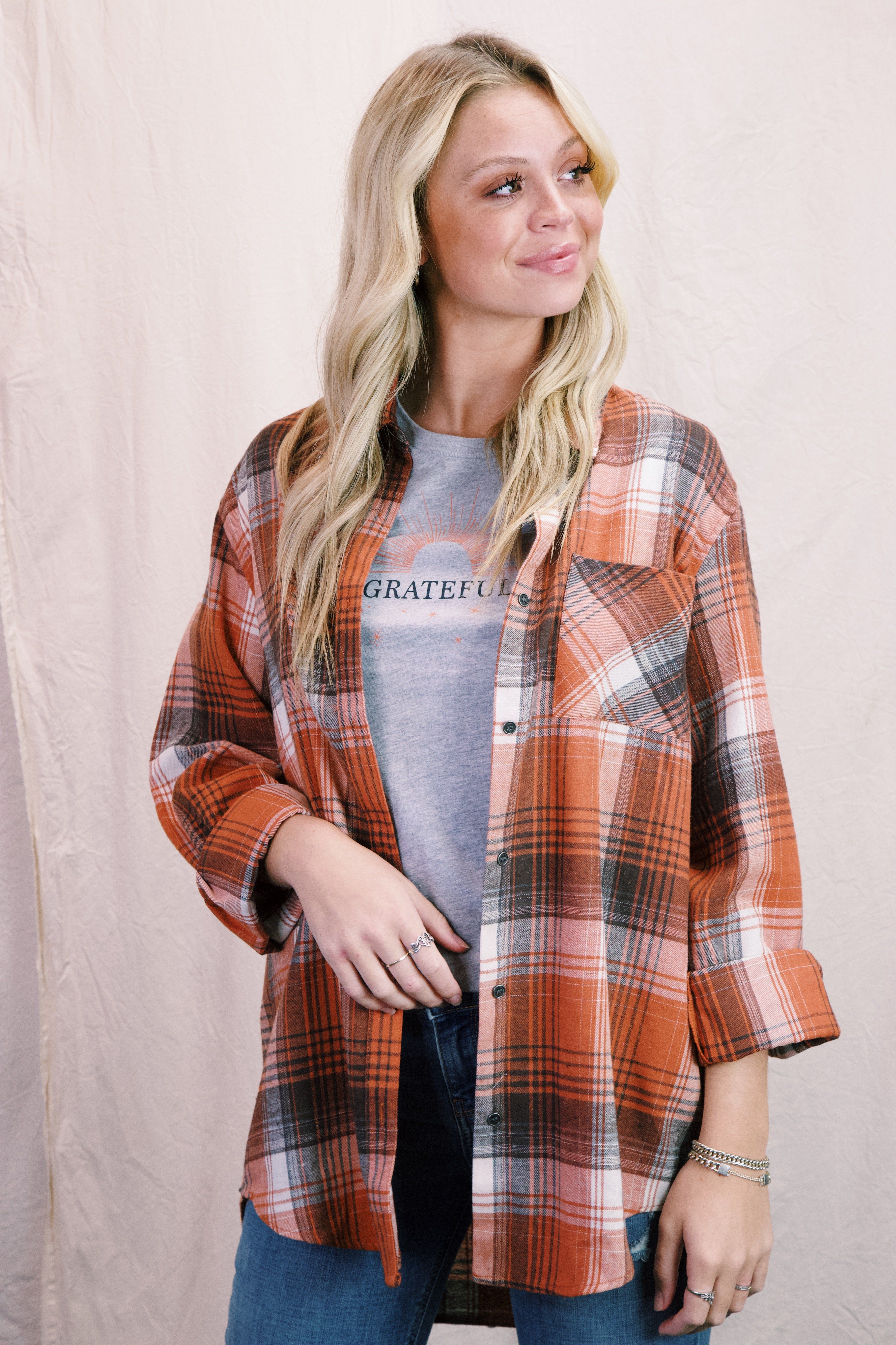 Grateful Sunburst Graphic Tee, Heather Grey sold by North & Main Clothing Company product image thumbnail 5