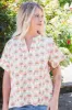 Norah Seam Detail Top, Cream sold by North & Main Clothing Company