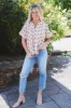 Norah Seam Detail Top, Cream sold by North & Main Clothing Company