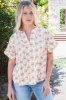 Norah Seam Detail Top, Cream sold by North & Main Clothing Company
