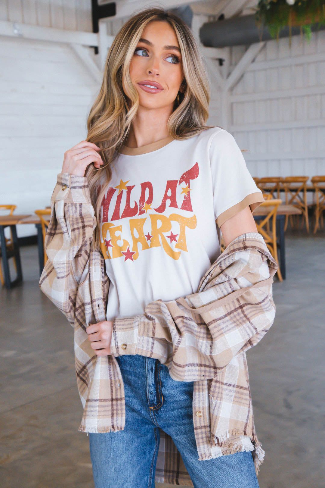 Wild at Heart Tee, Sand sold by North & Main Clothing Company product image thumbnail 2