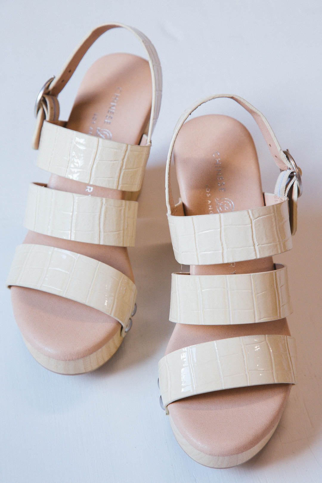 Fenny Croc Platform Heel, Cream | CL by Chinese Laundry sold by North & Main Clothing Company product image thumbnail 3