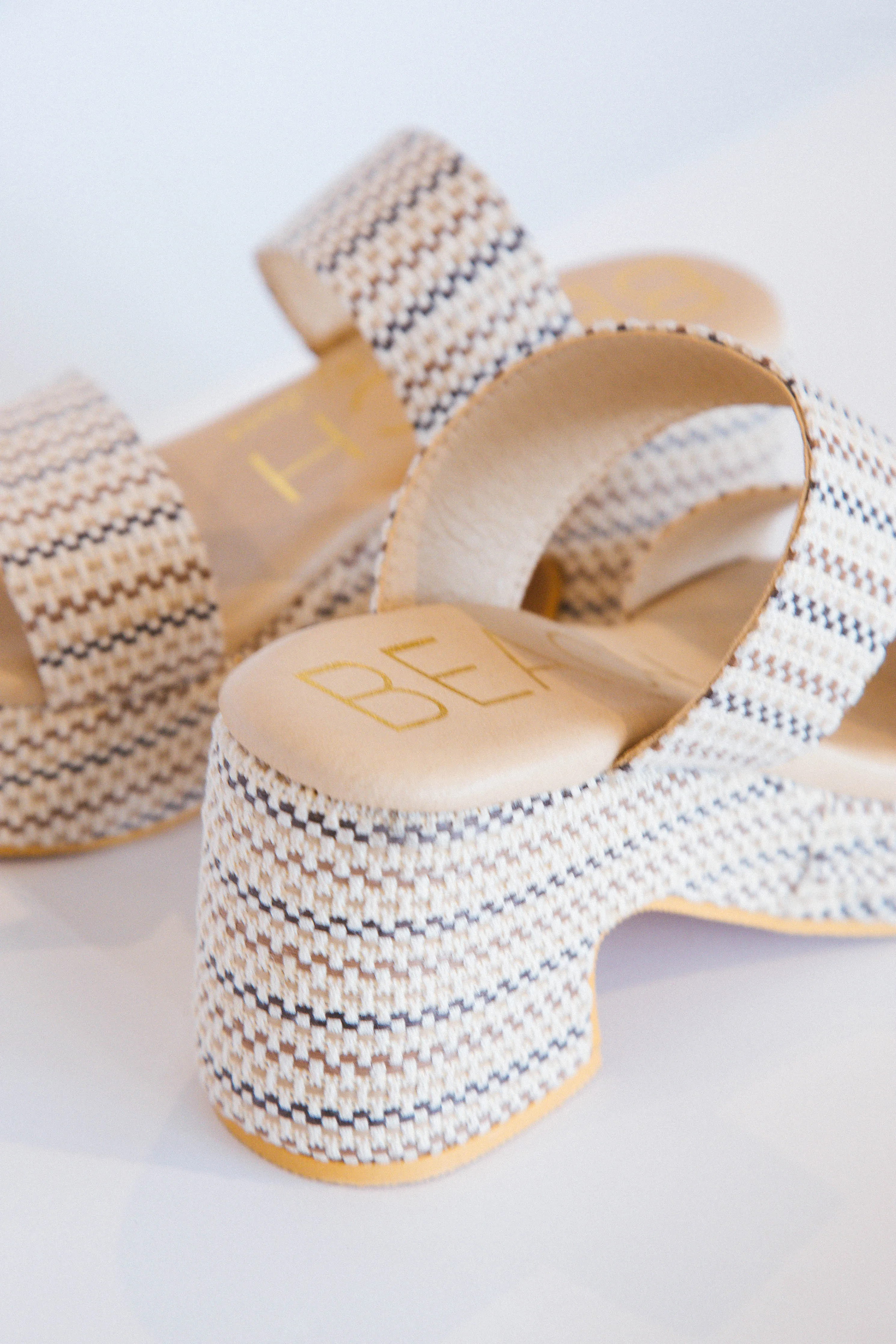 Ocean Ave Platform Demi Wedge, Ivory Mosaic | Beach by Matisse sold by North & Main Clothing Company product image thumbnail 2