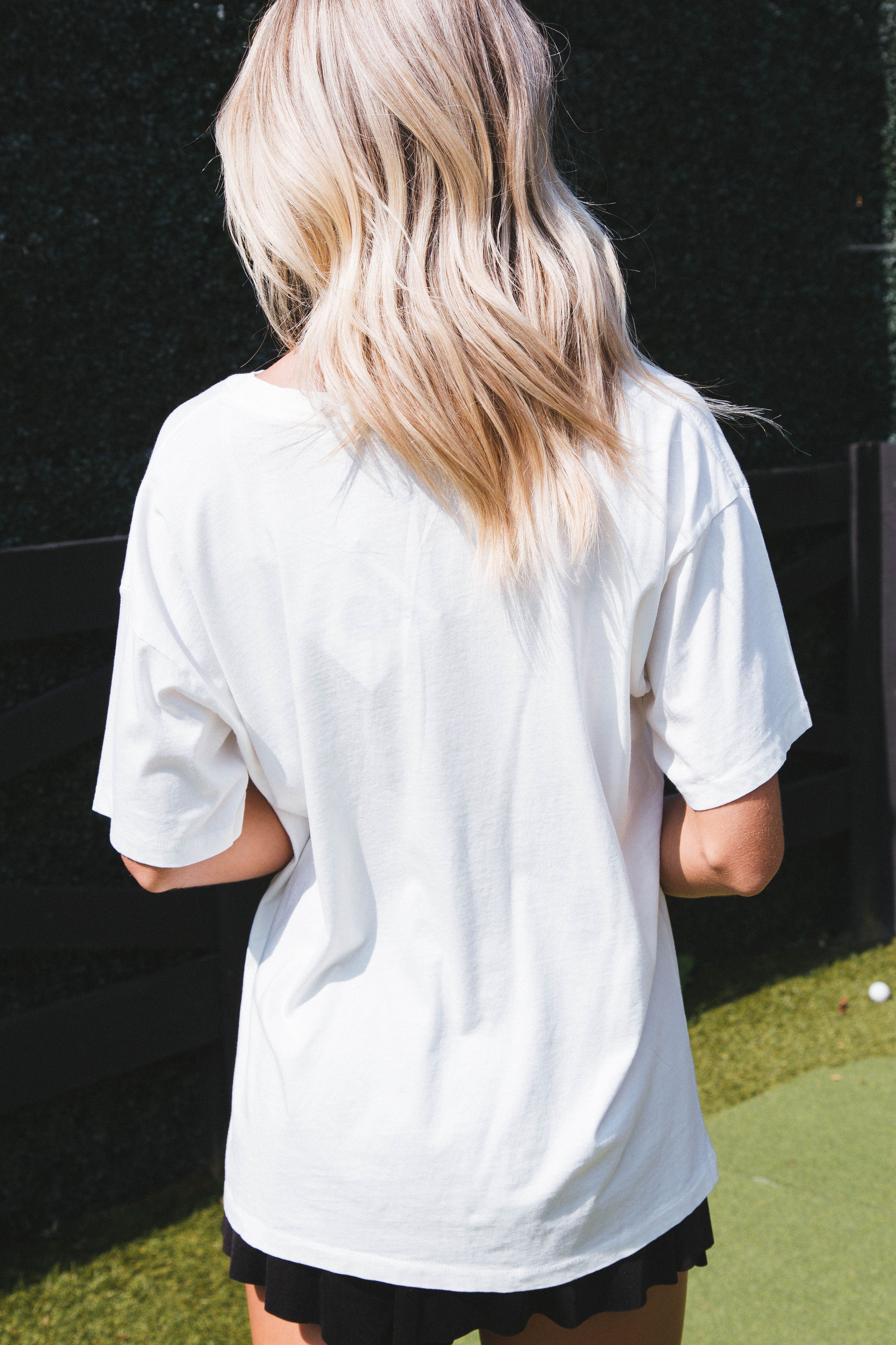 Queen Glitter Crest Merch Tee, Vintage White | DayDreamer sold by North & Main Clothing Company product image thumbnail 3