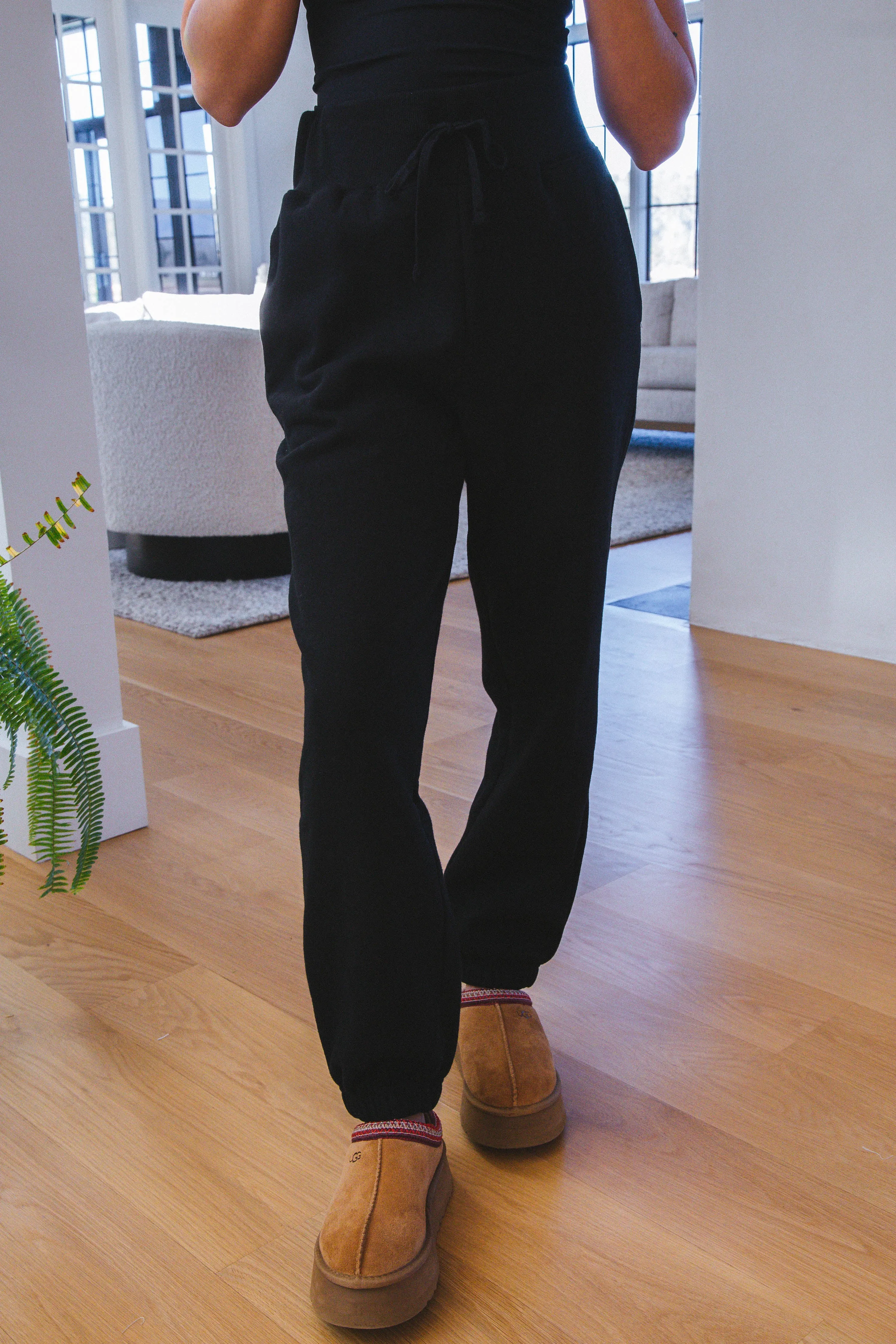 Blakely High Waist Jogger Sweatpants, Black sold by North & Main Clothing Company product image thumbnail 2