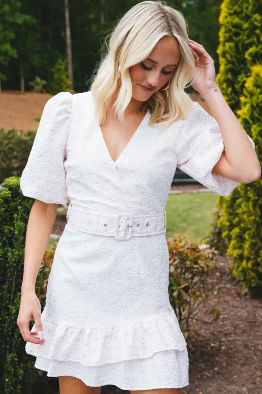 Effortless Textured Dress, Pink sold by North & Main Clothing Company