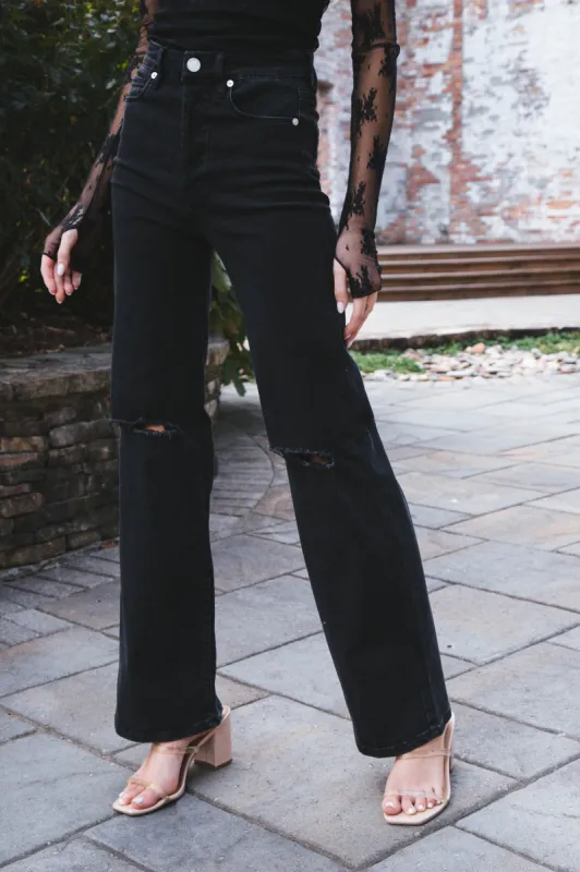 The Franklin Ribcage Wide Leg Jean, Justified | Blank NYC sold by North & Main Clothing Company