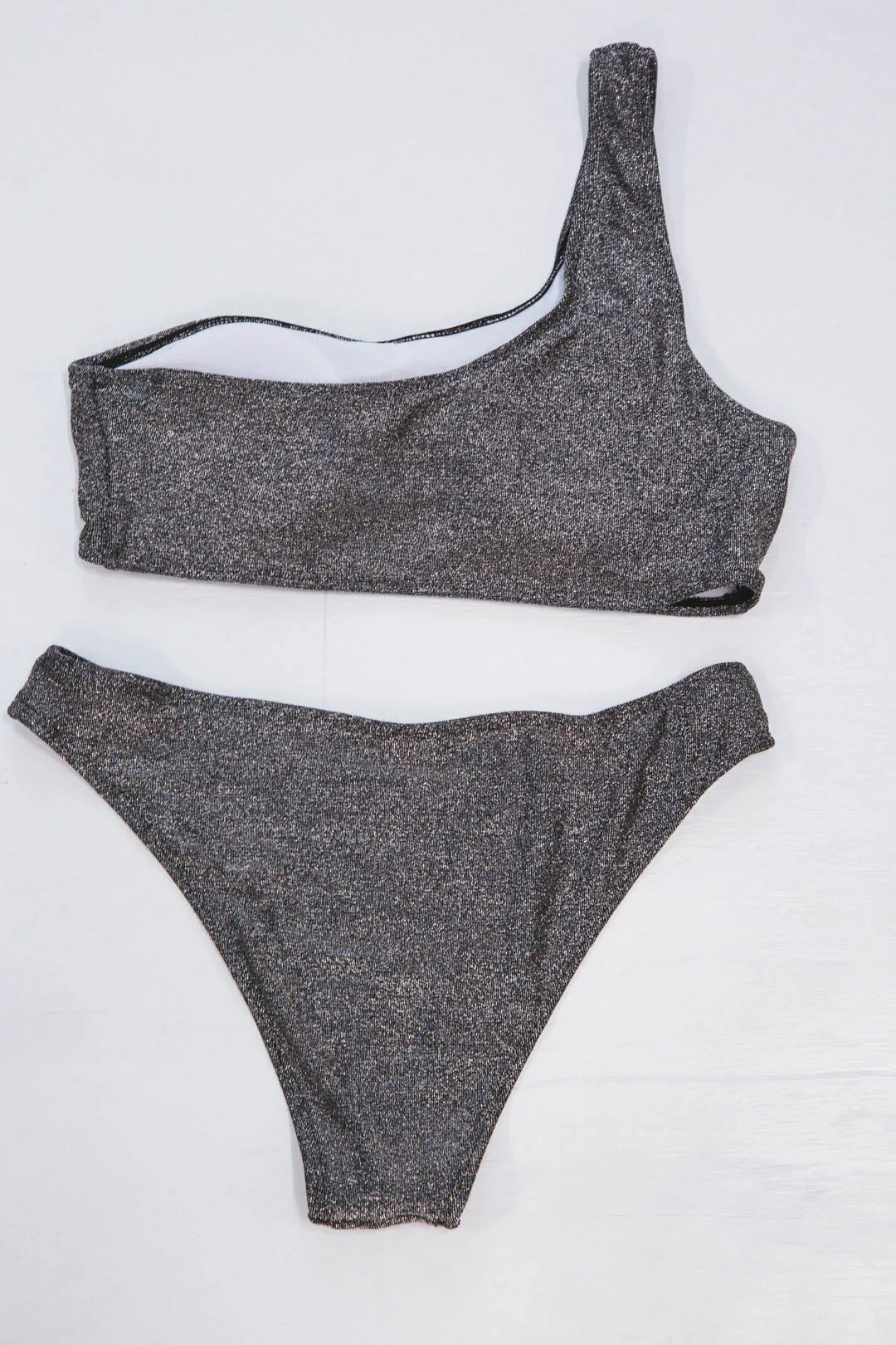 Portofino Bikini Bottom, Metallic Charcoal sold by North & Main Clothing Company product image thumbnail 3