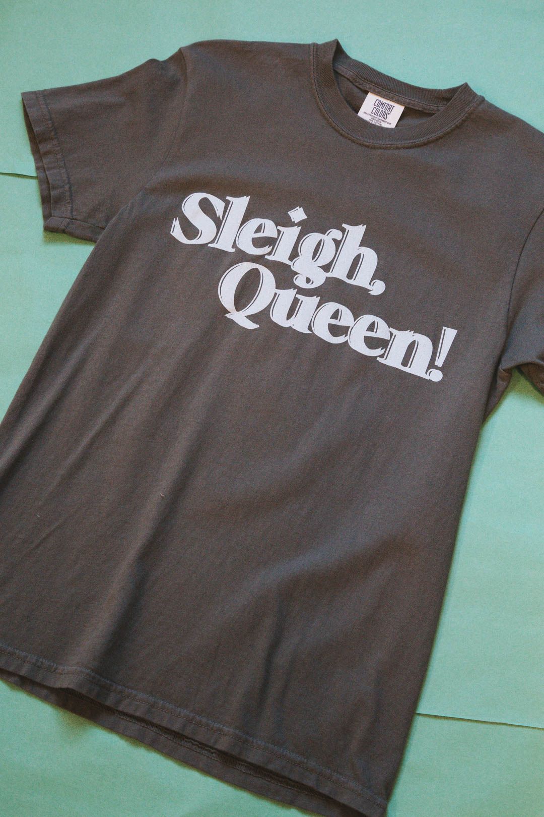 Sleigh Queen Tee, Olive | Friday + Saturday sold by North & Main Clothing Company product image thumbnail 4