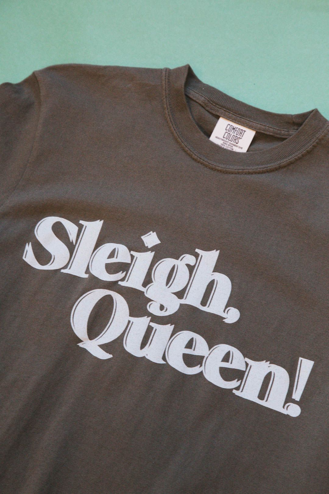 Sleigh Queen Tee, Olive | Friday + Saturday sold by North & Main Clothing Company product image thumbnail 5