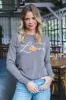 Fall In Love Graphic Sweatshirt, Mineral Brown sold by North & Main Clothing Company