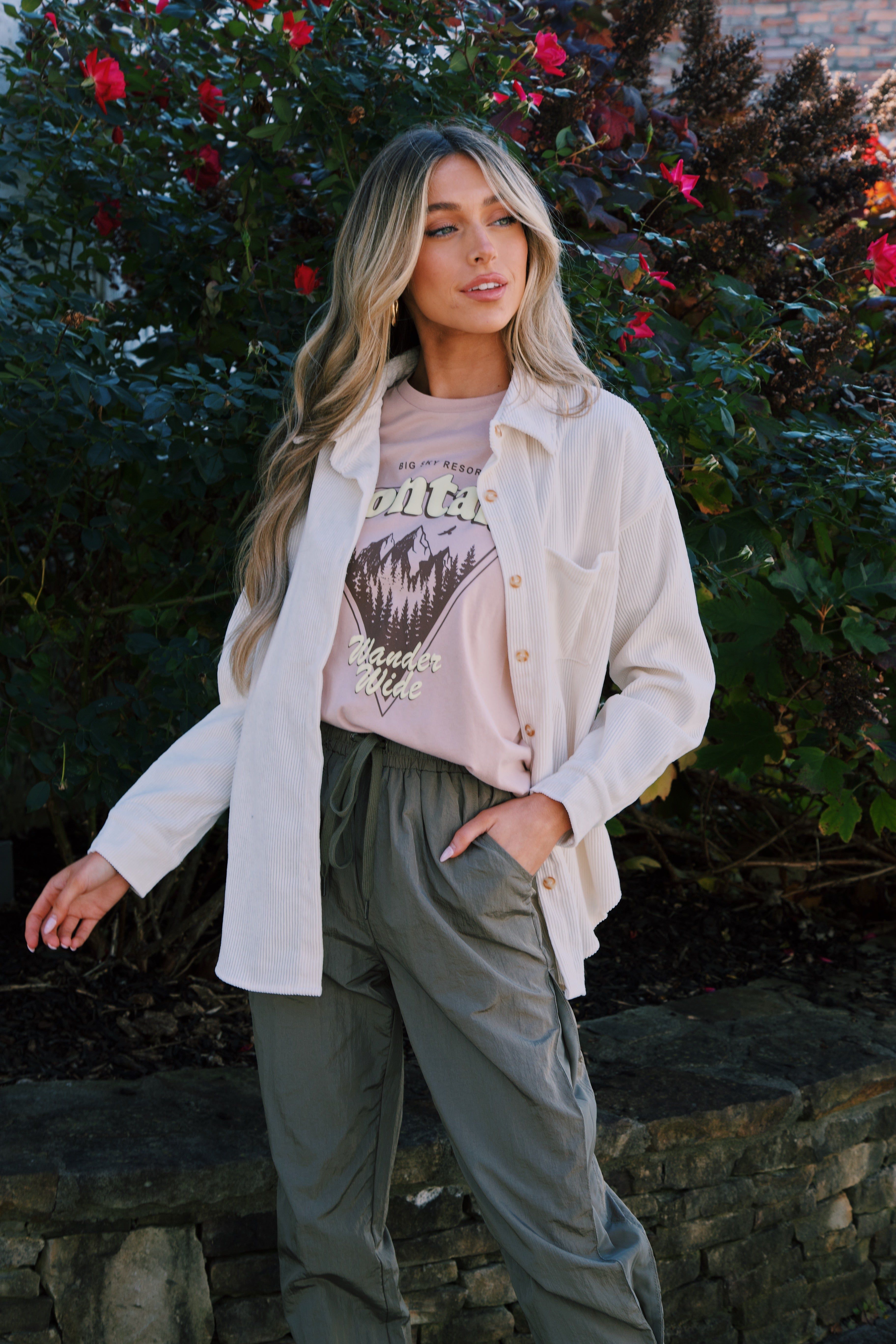 Cooling Off Corduroy Shirt, Off White sold by North & Main Clothing Company product image thumbnail 11