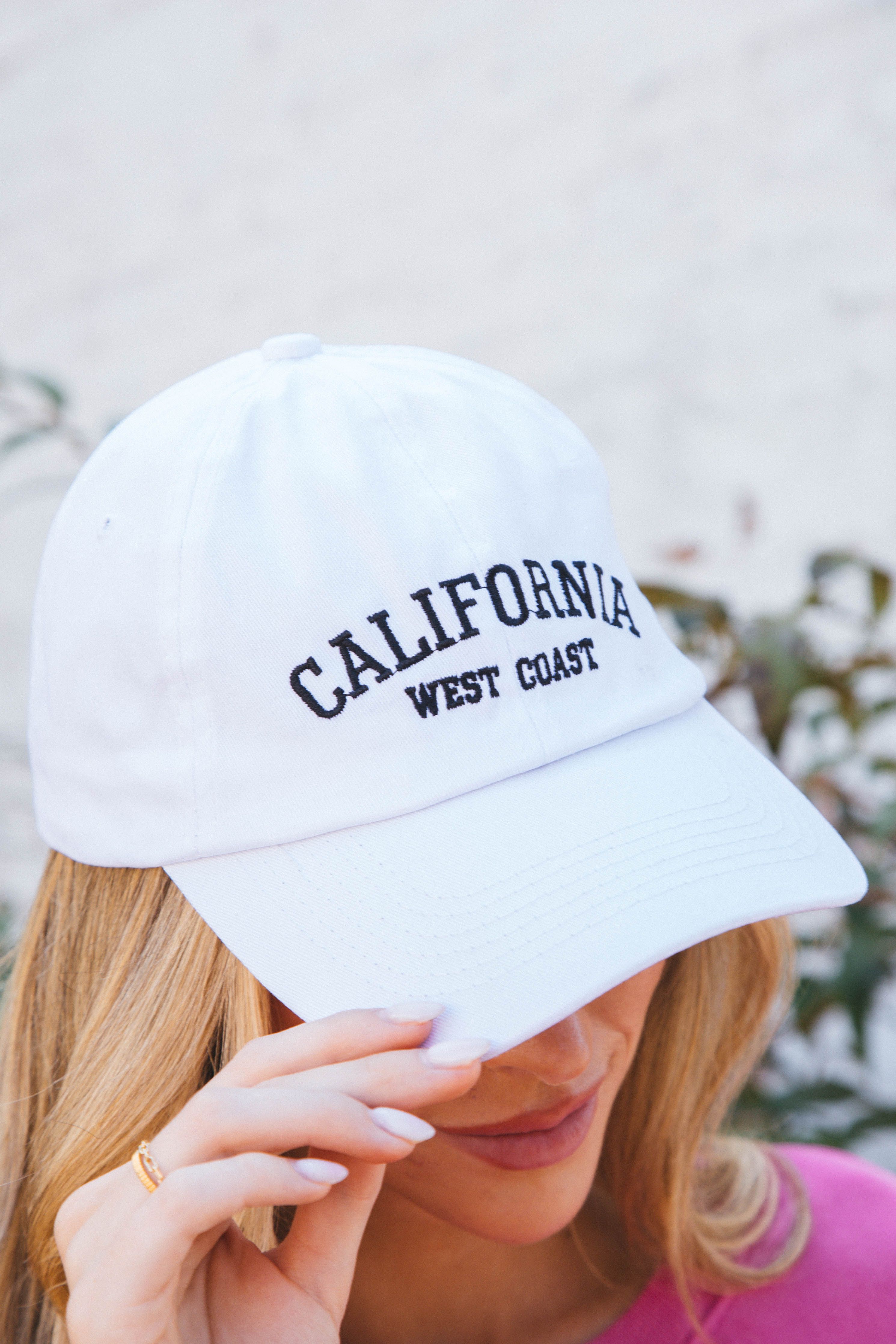 California Baseball Hat, White sold by North & Main Clothing Company product image thumbnail 2
