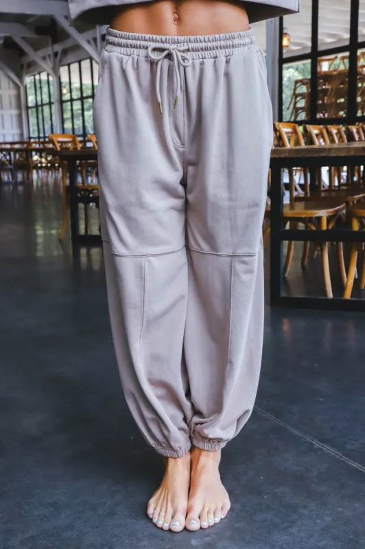 Annabella High Waisted Sweatpants, Mocha sold by North & Main Clothing Company